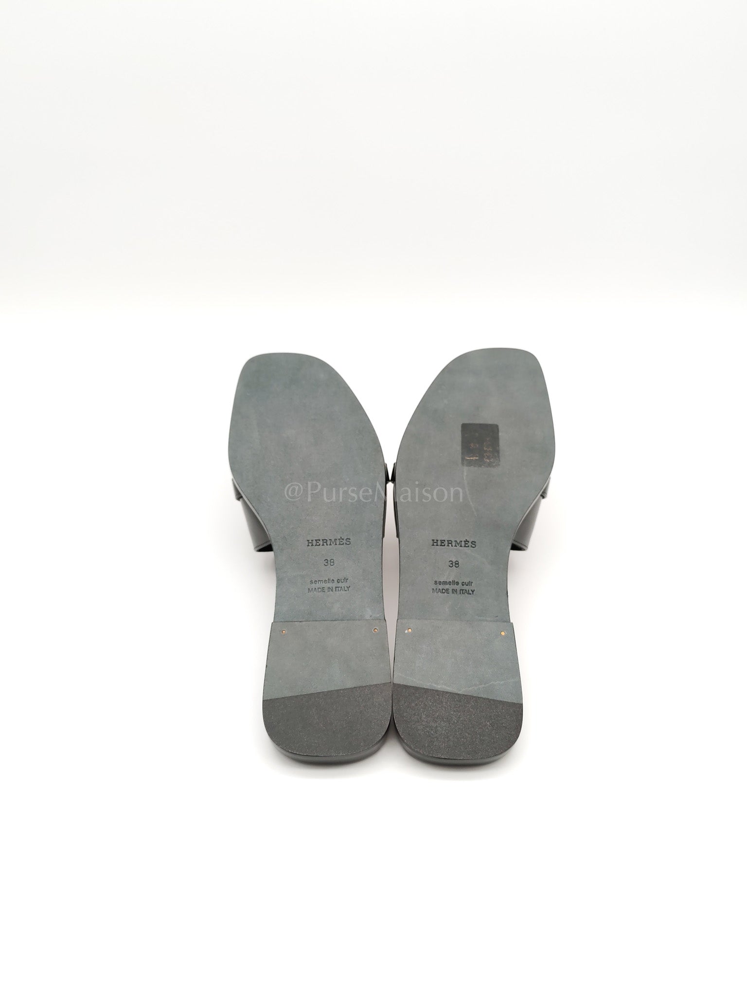 Giulia Black Sandals Size 38EU (24.5 CM) | Purse Maison Luxury Bags Shop
