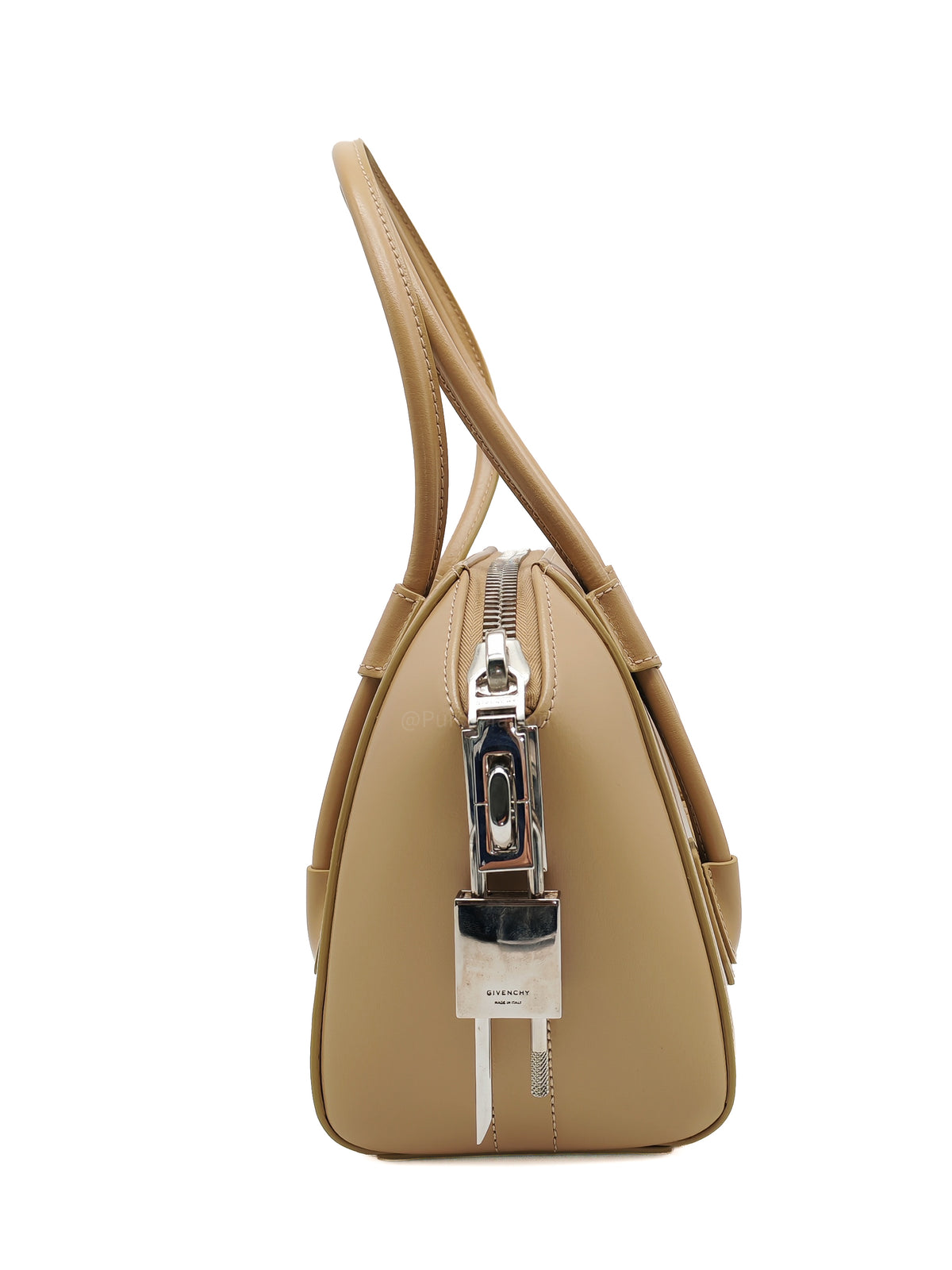Givenchy Antigona Mini in Beige Box Calfskin Leather and Silver Hardware | Purse Maison Luxury Bags Shop