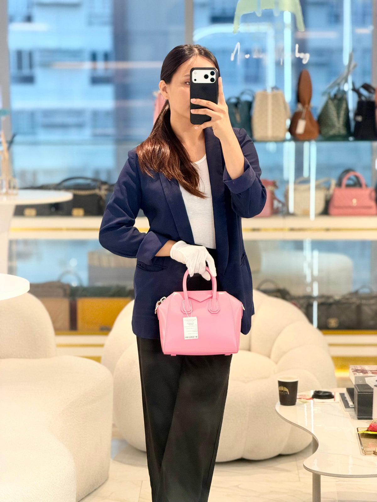 Givenchy Antigona Mini in Pink Calfskin Leather and Silver Hardware | Purse Maison Luxury Bags Shop