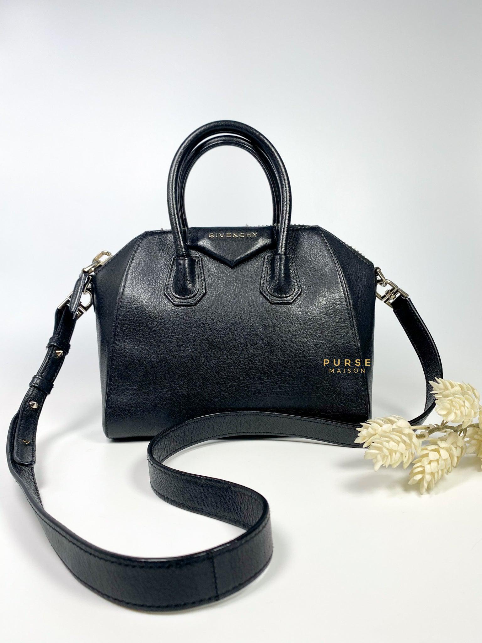 Givenchy Mini Antigona Black Grained Calfskin