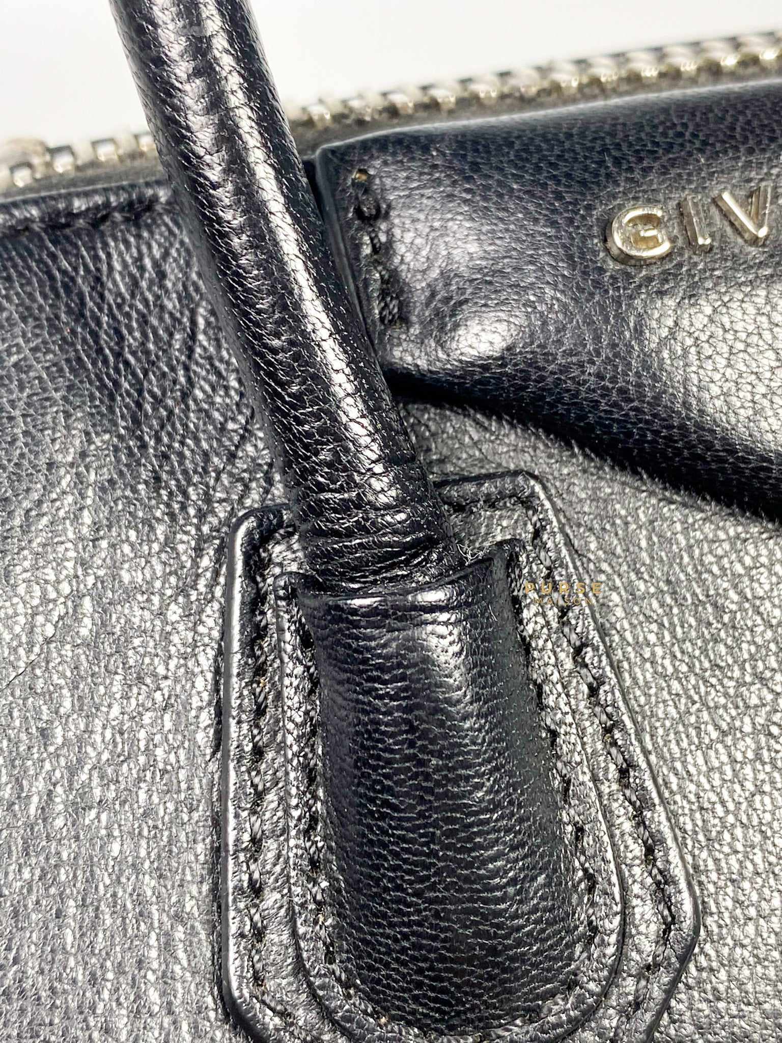 Givenchy Mini Antigona Black Grained Calfskin