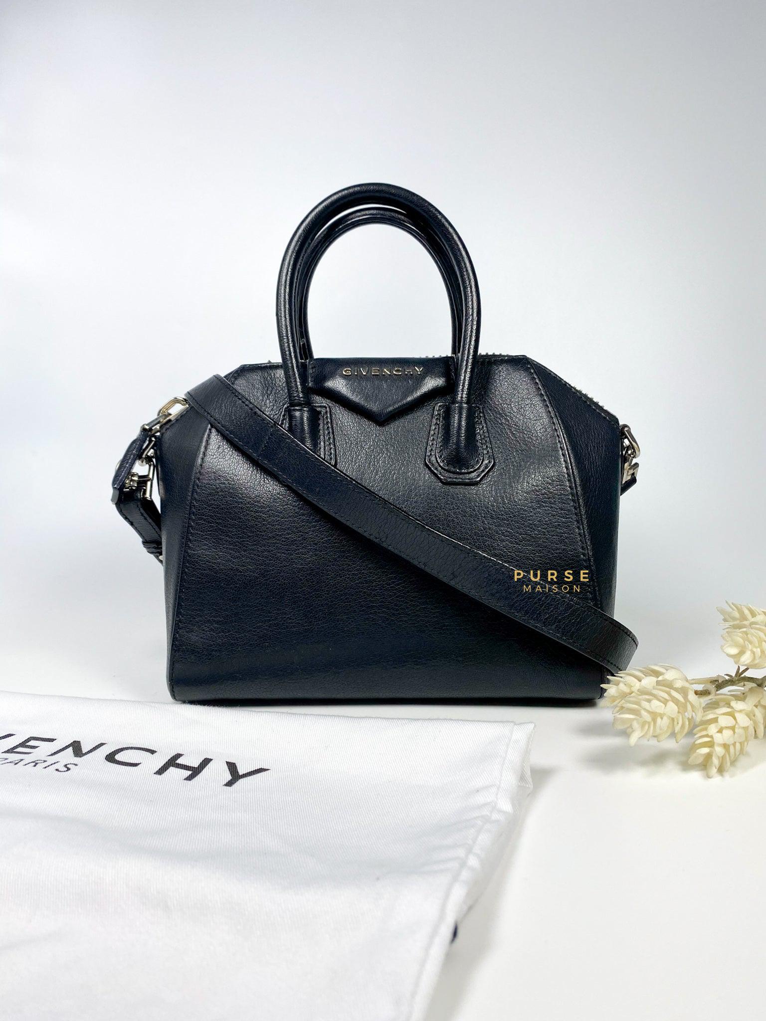 Givenchy Mini Antigona Black Grained Calfskin