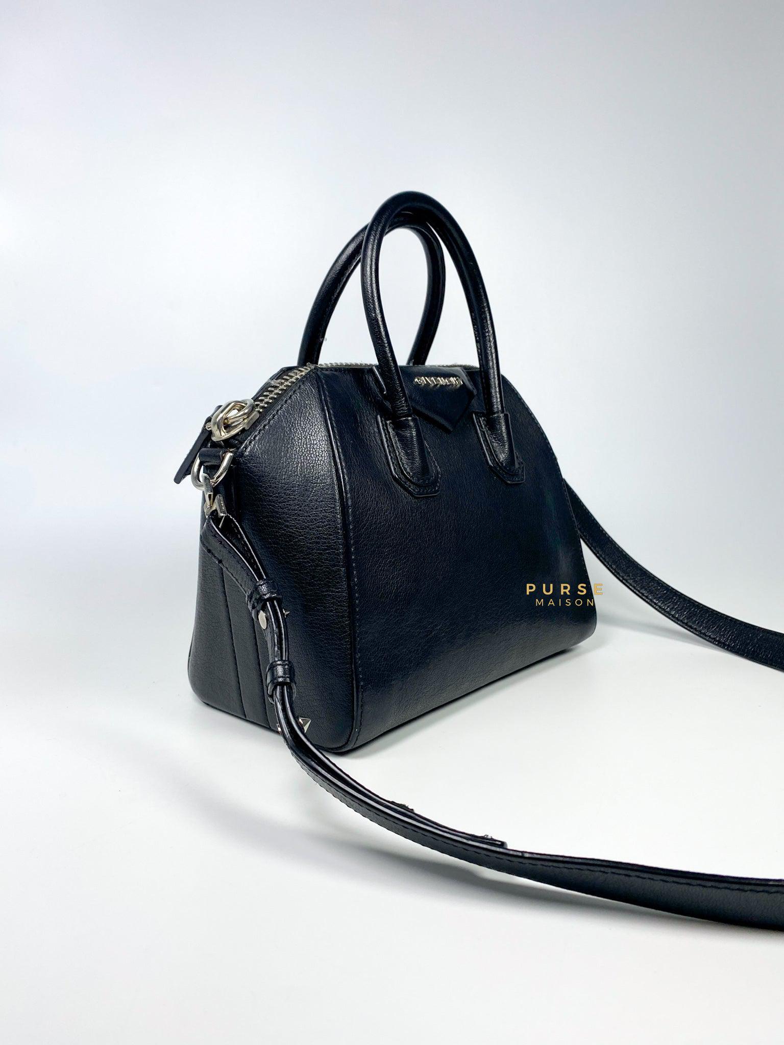Givenchy Mini Antigona Black Grained Calfskin