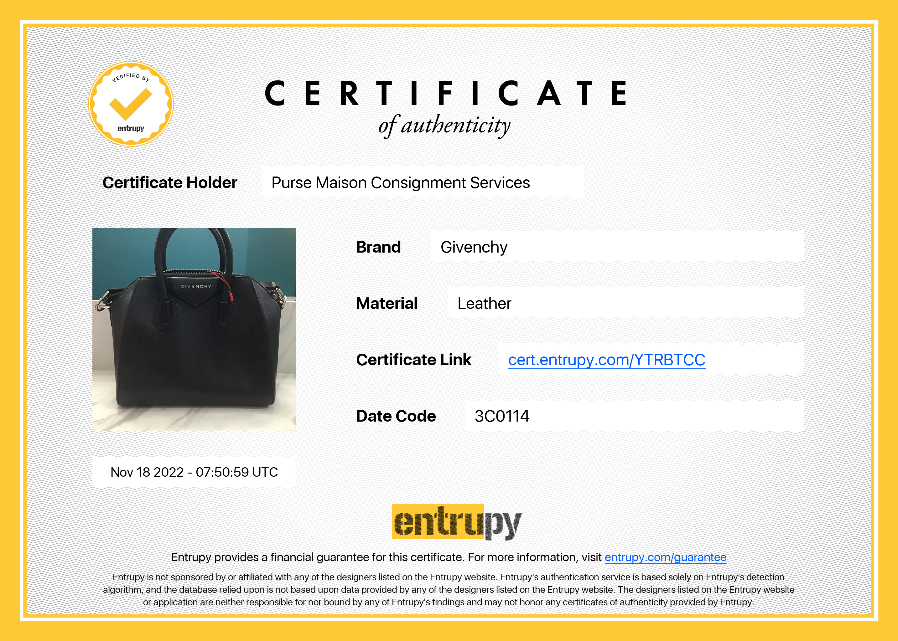 Givenchy Mini Antigona Black Grained Calfskin