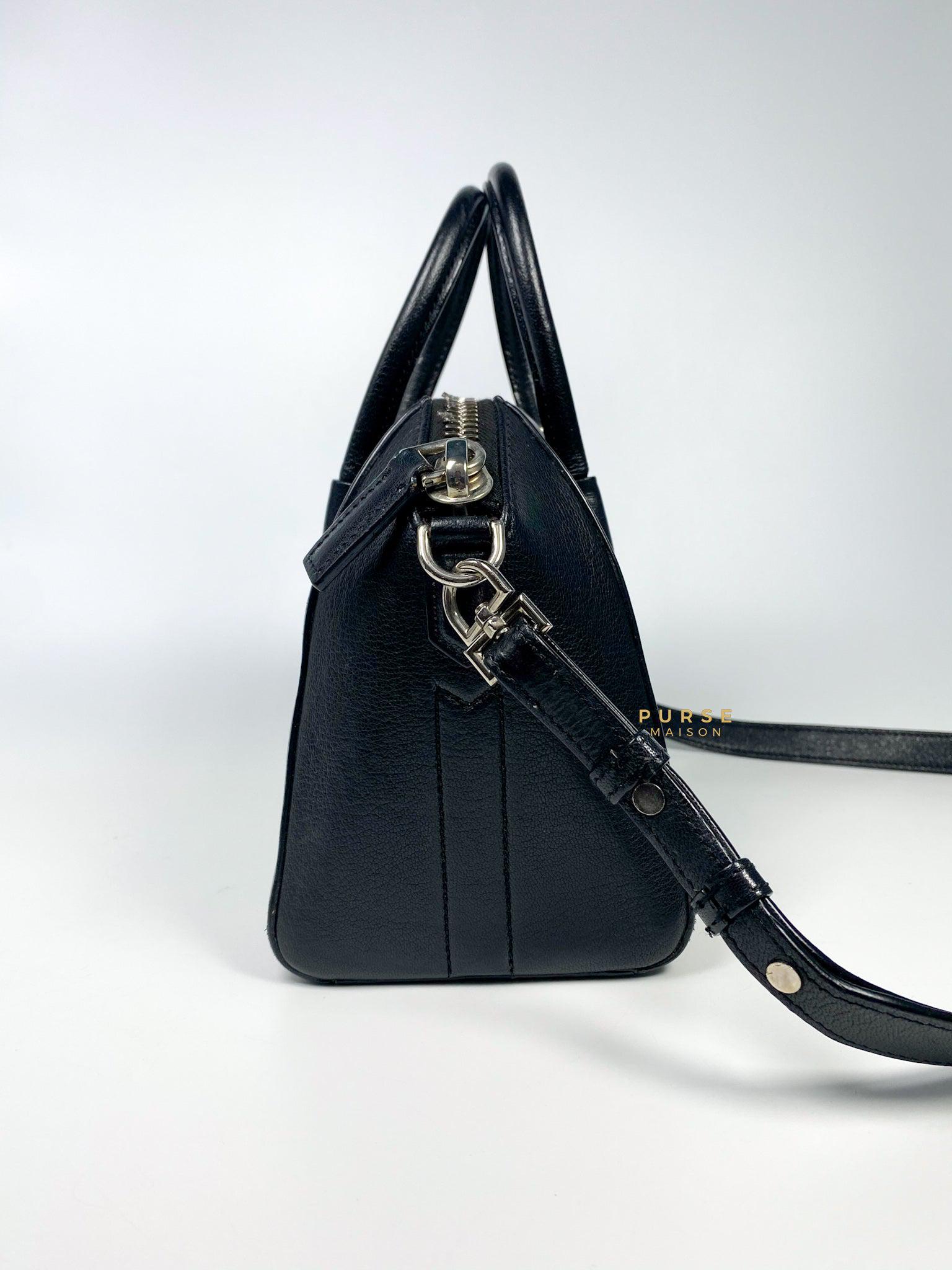 Givenchy Mini Antigona Black Grained Calfskin