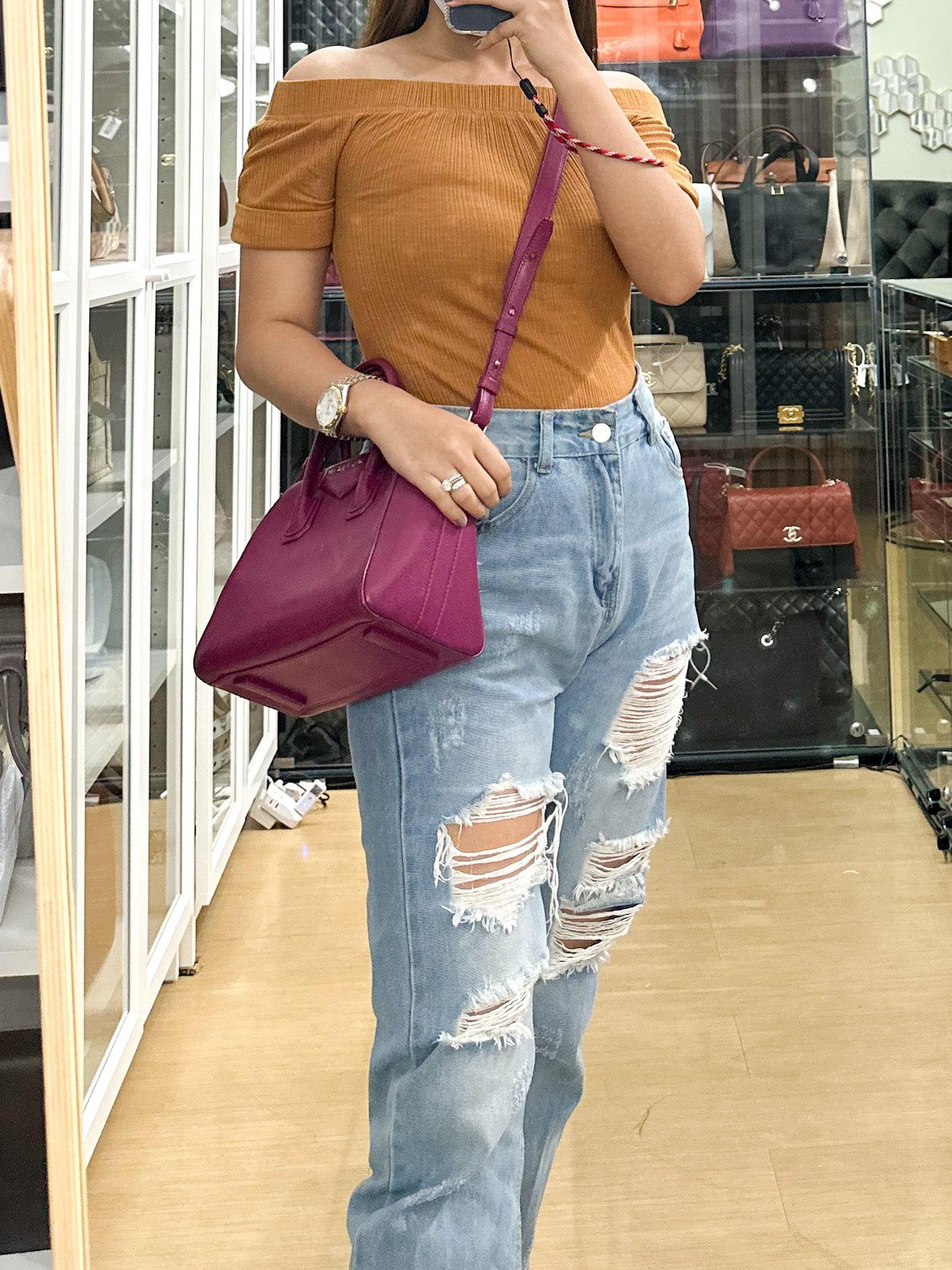 Givenchy Mini Antigona Fuchsia Grained Calfskin Leather