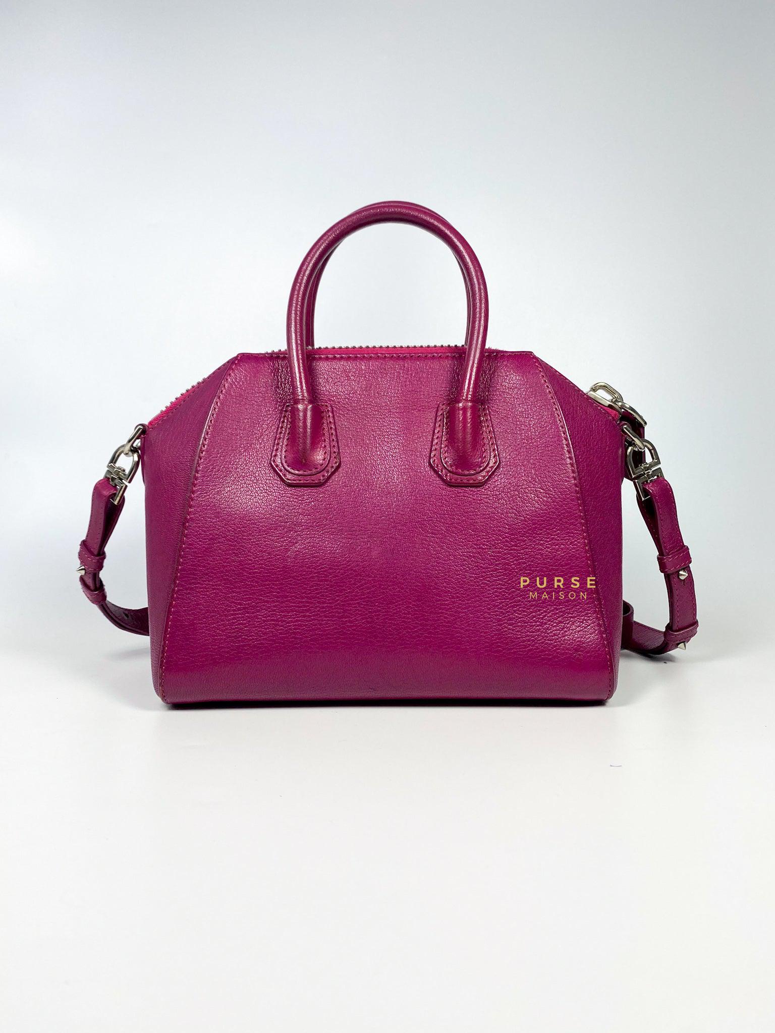 Givenchy Mini Antigona Fuchsia Grained Calfskin Leather