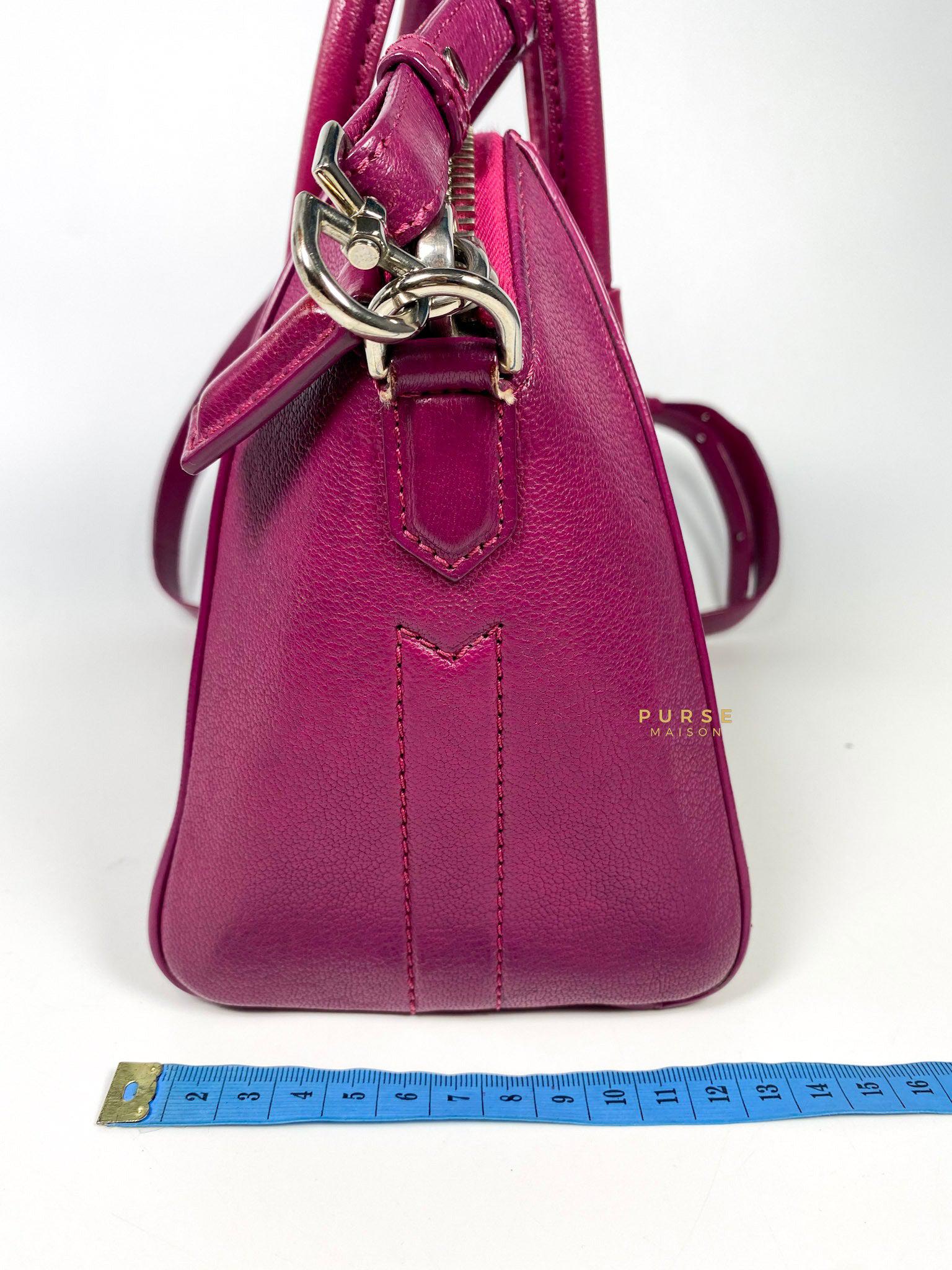 Givenchy Mini Antigona Fuchsia Grained Calfskin Leather