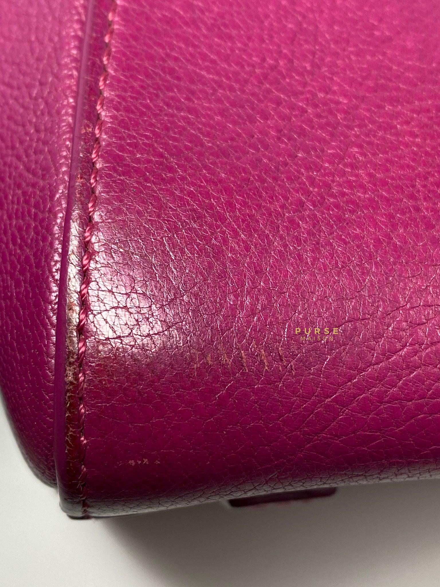 Givenchy Mini Antigona Fuchsia Grained Calfskin Leather