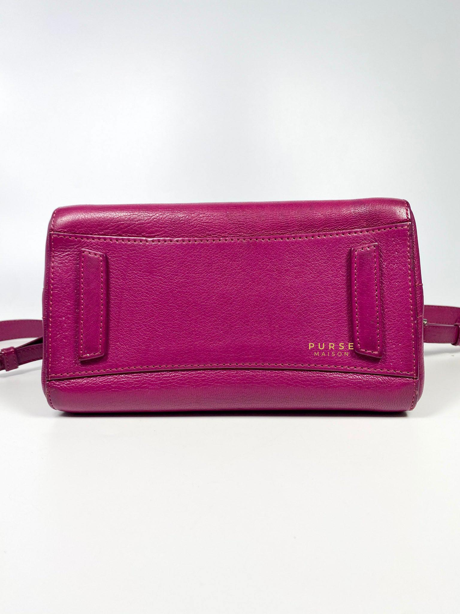 Givenchy Mini Antigona Fuchsia Grained Calfskin Leather