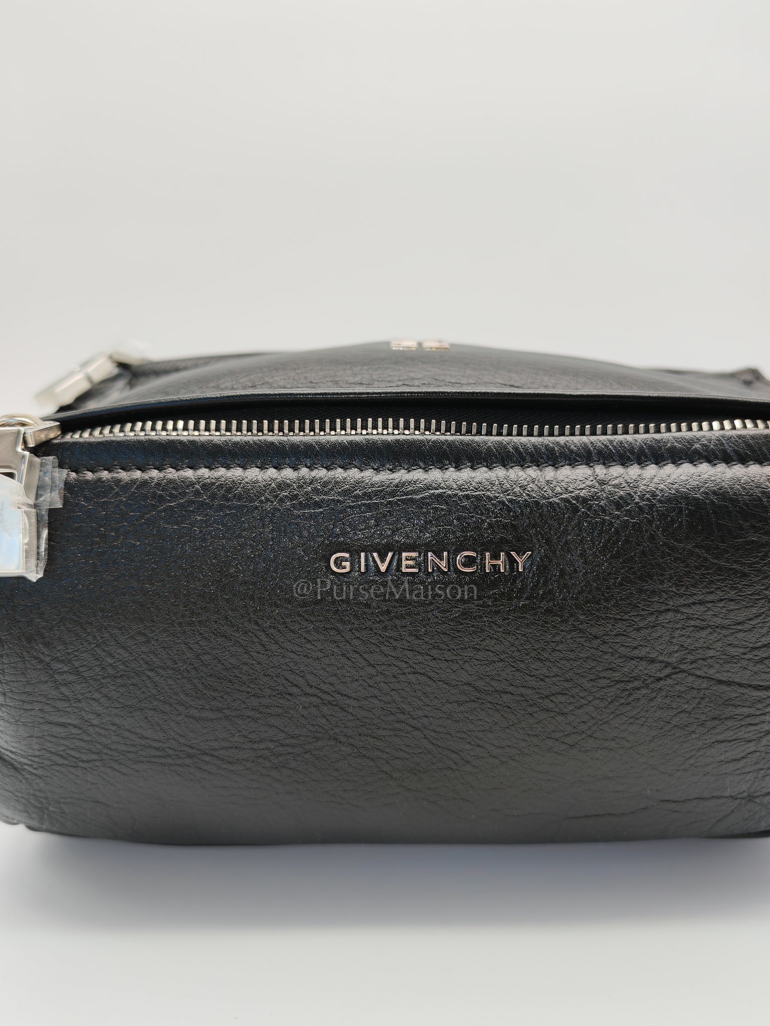 Mini Pandora in Black Soft Grained Calfskin Leather Crossbody Bag | Purse Maison Luxury Bags Shop
