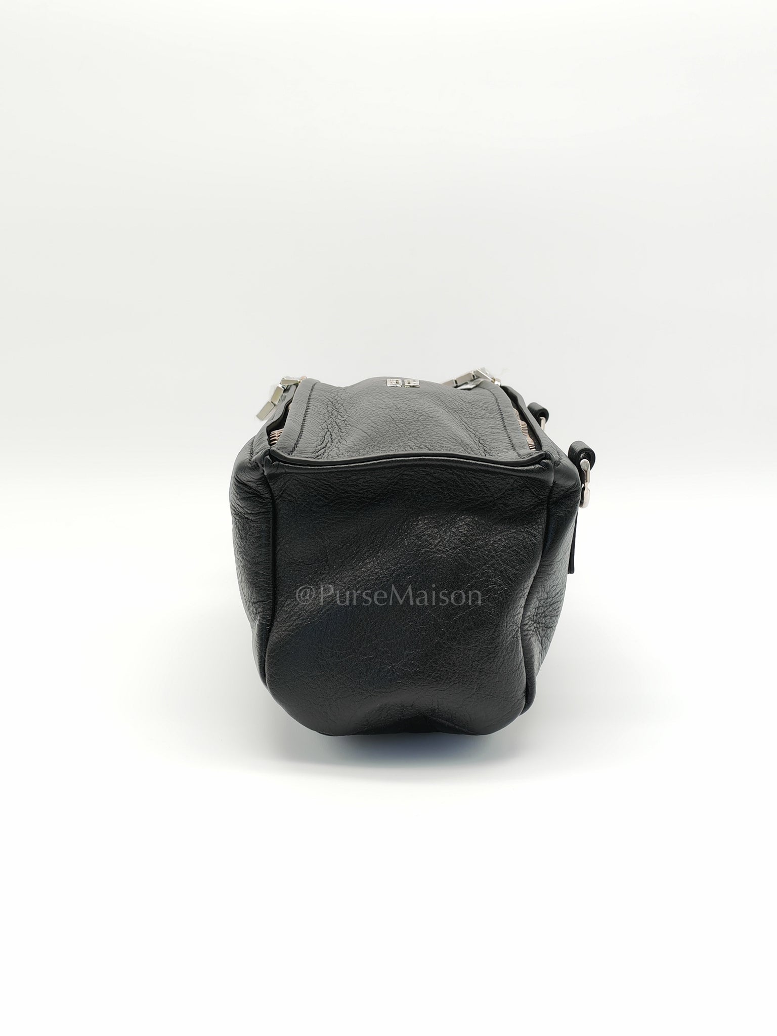 Mini Pandora in Black Soft Grained Calfskin Leather Crossbody Bag | Purse Maison Luxury Bags Shop