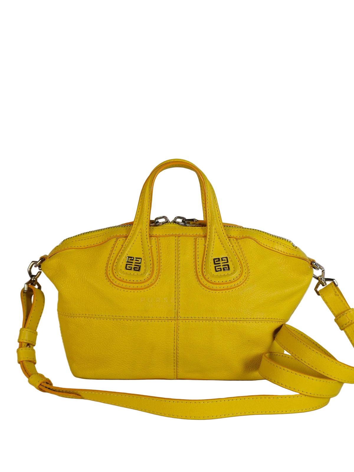 Nightingale Mini Crossbody Bag in Yellow Calfskin Leather | Purse Maison Luxury Bags Shop