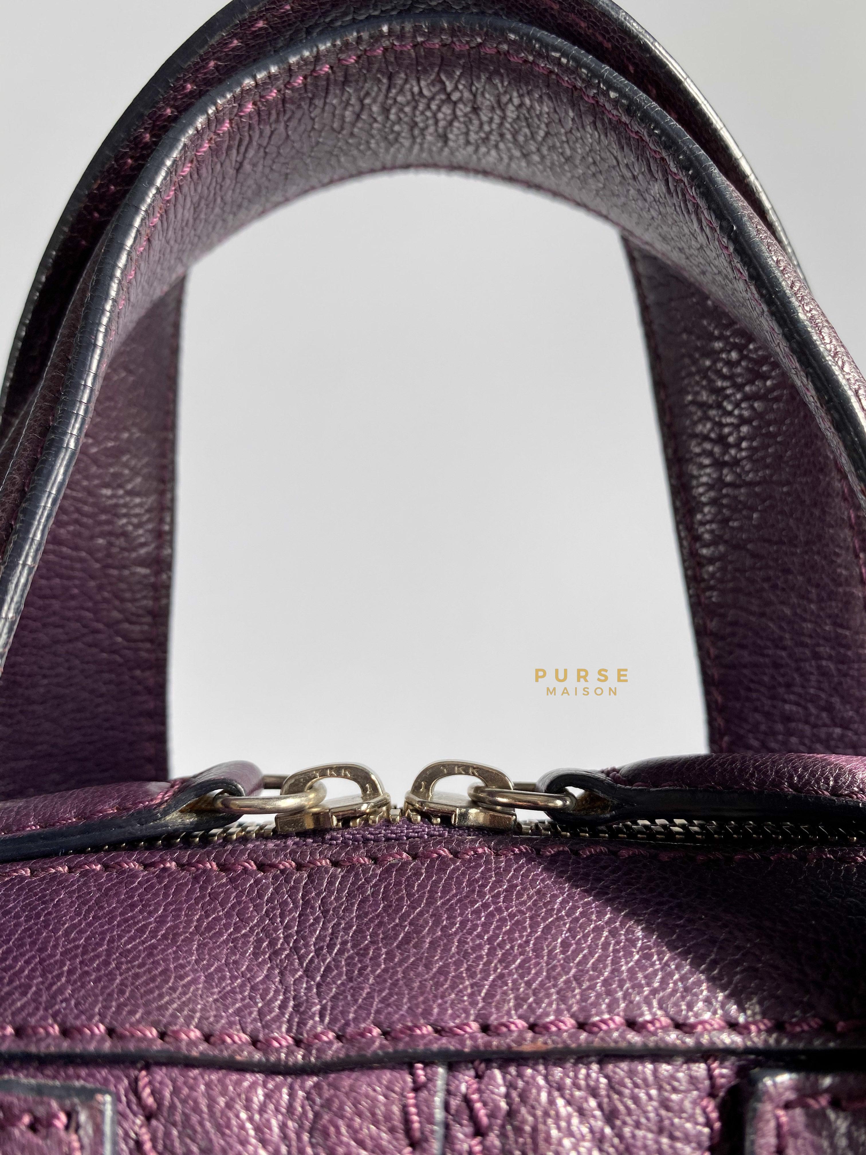 Givenchy Nightingale Plum Medium Grained Leather | Purse Maison Luxury Bags Shop