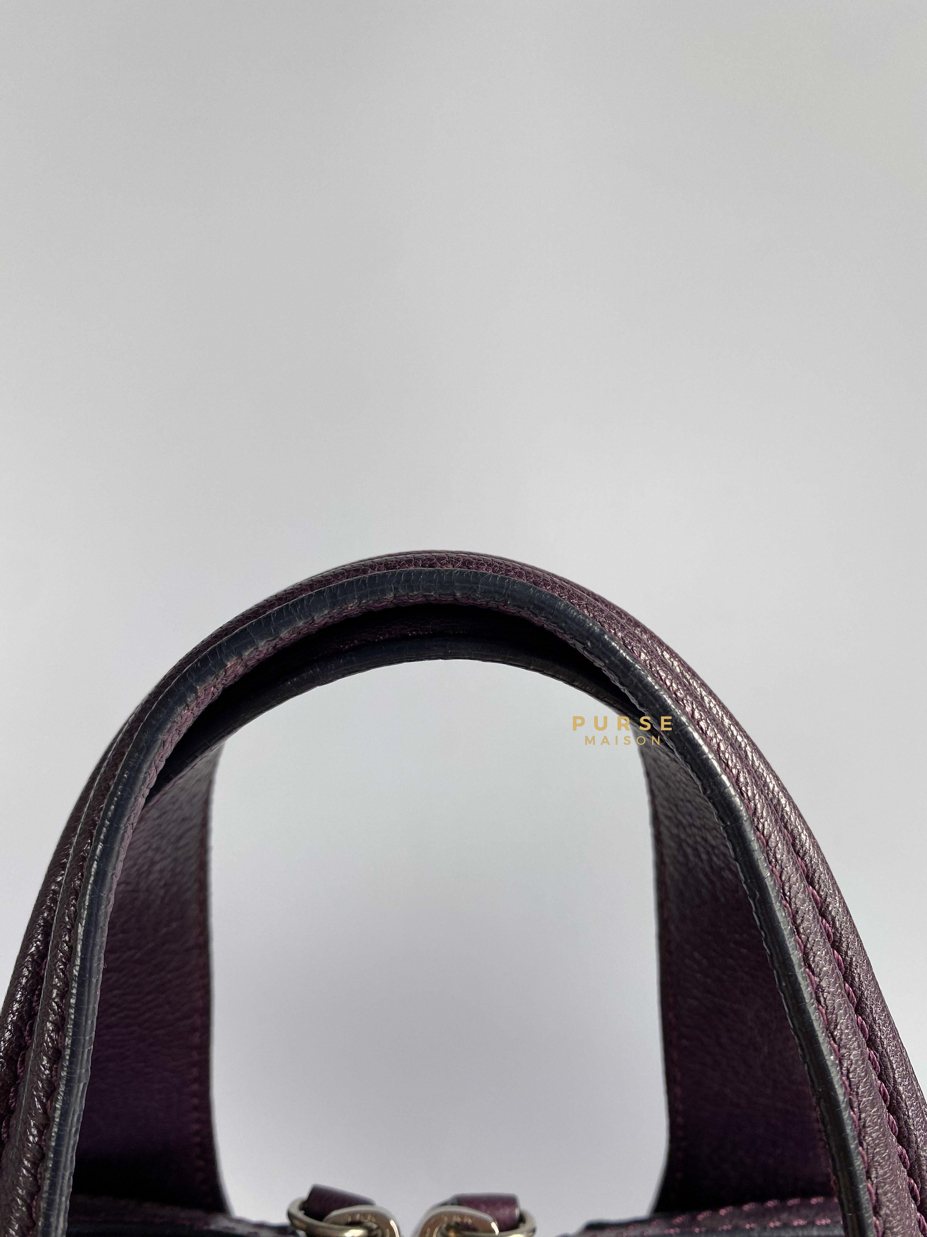 Givenchy Nightingale Plum Medium Grained Leather | Purse Maison Luxury Bags Shop