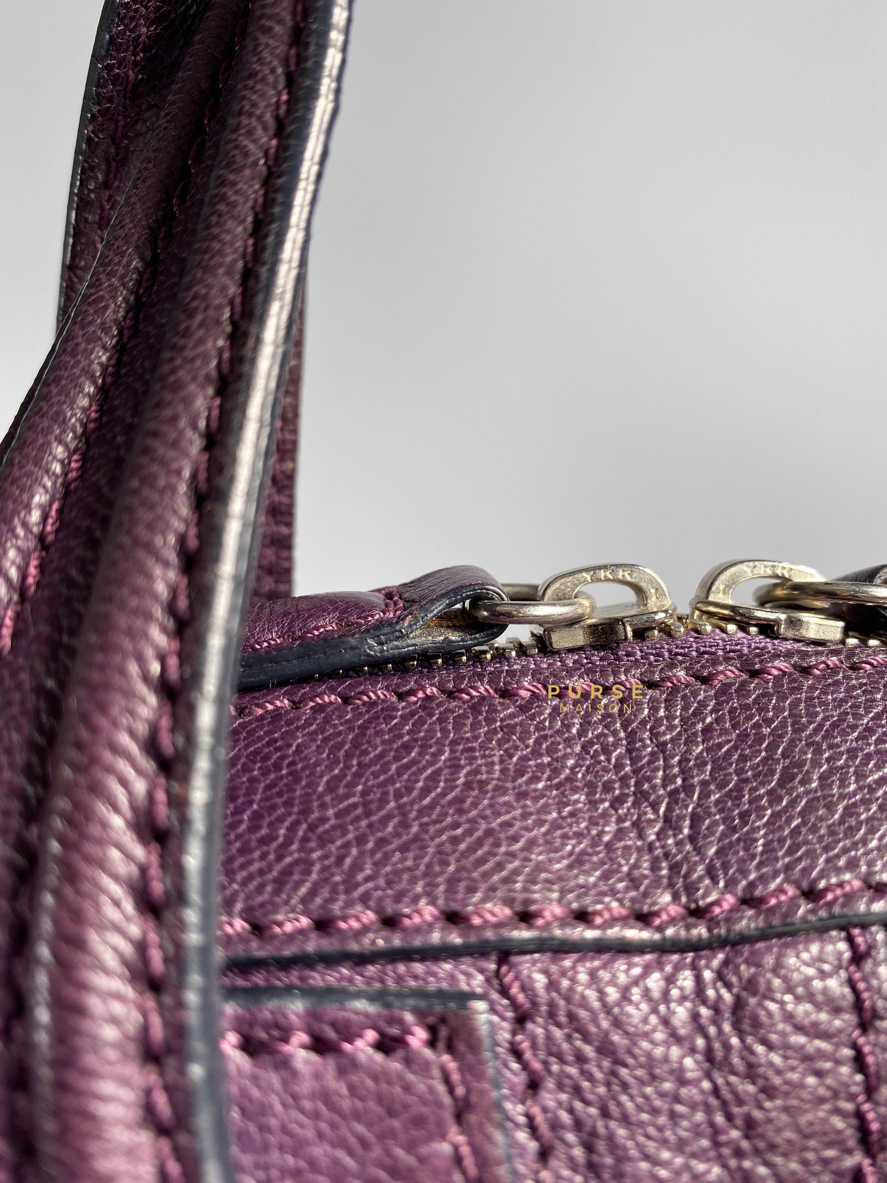 Givenchy Nightingale Plum Medium Grained Leather | Purse Maison Luxury Bags Shop