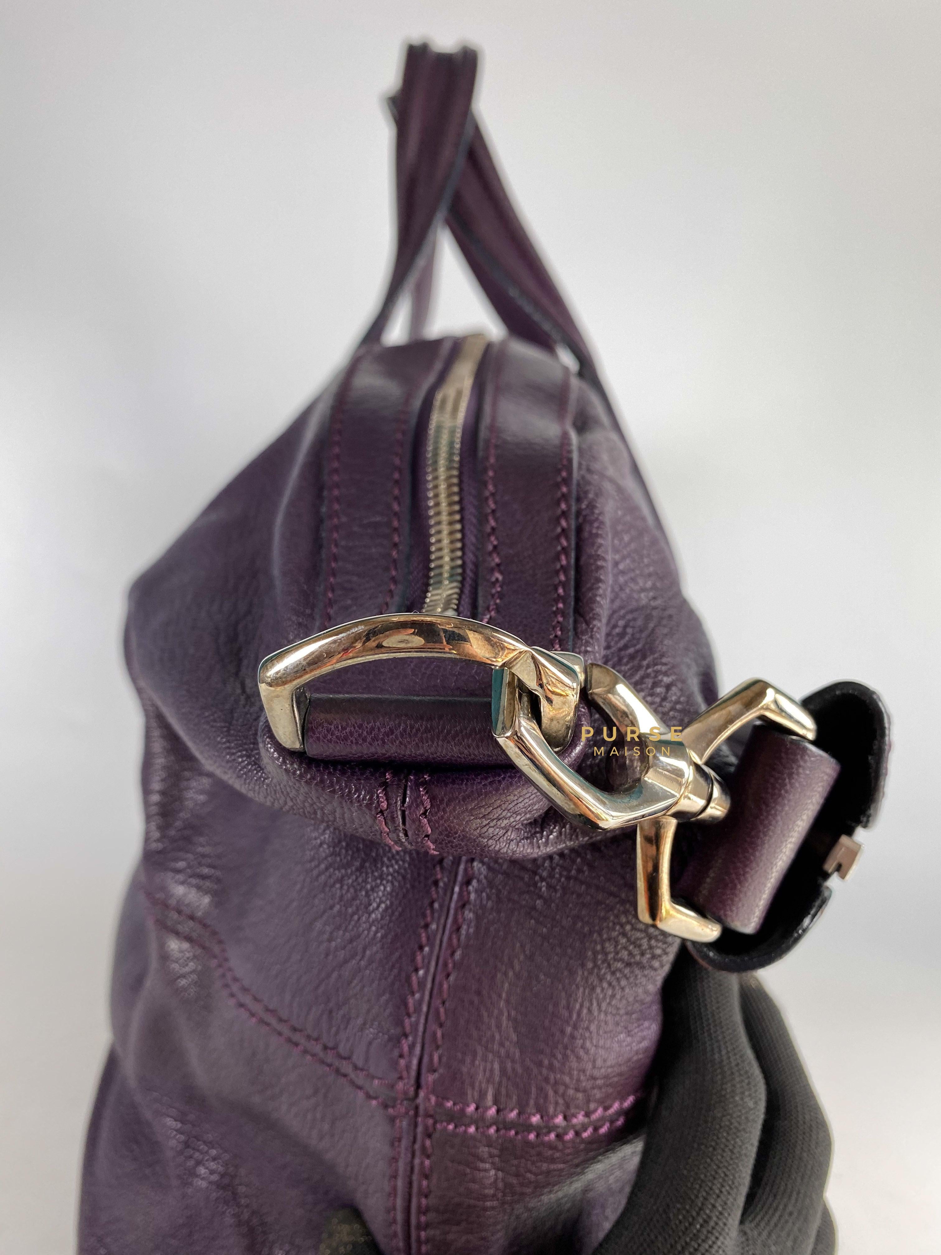 Givenchy Nightingale Plum Medium Grained Leather | Purse Maison Luxury Bags Shop