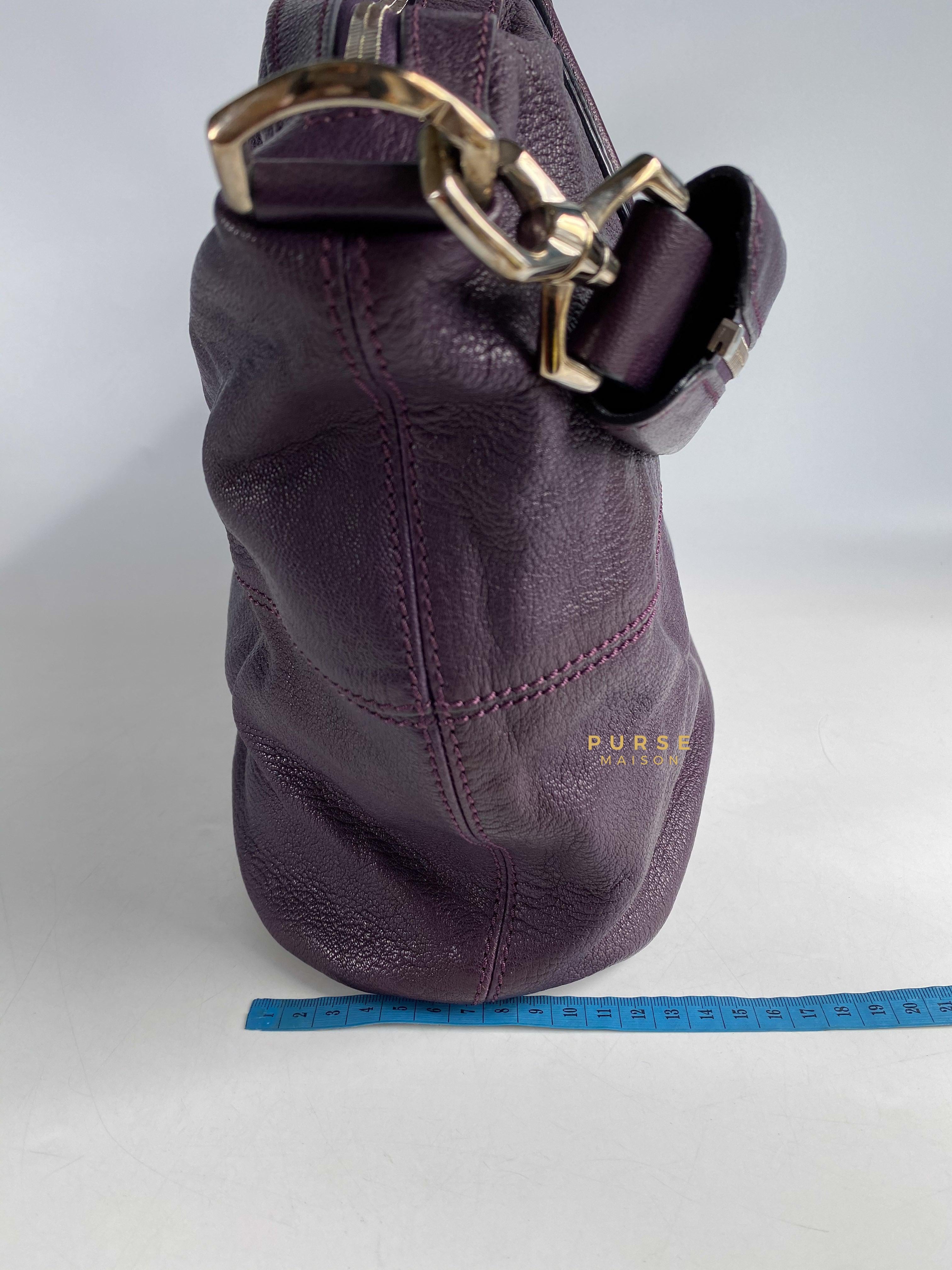 Givenchy Nightingale Plum Medium Grained Leather | Purse Maison Luxury Bags Shop