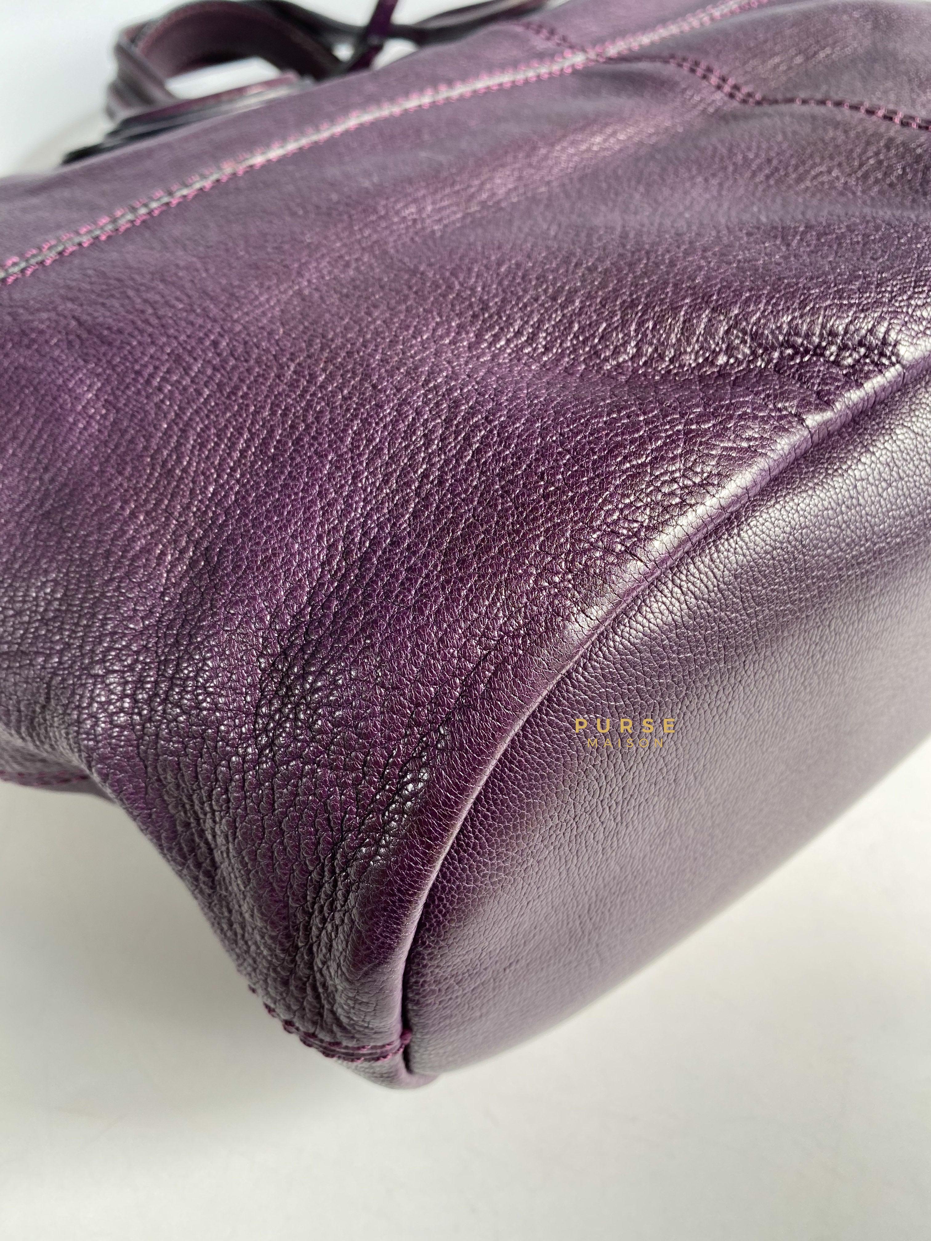 Givenchy Nightingale Plum Medium Grained Leather | Purse Maison Luxury Bags Shop