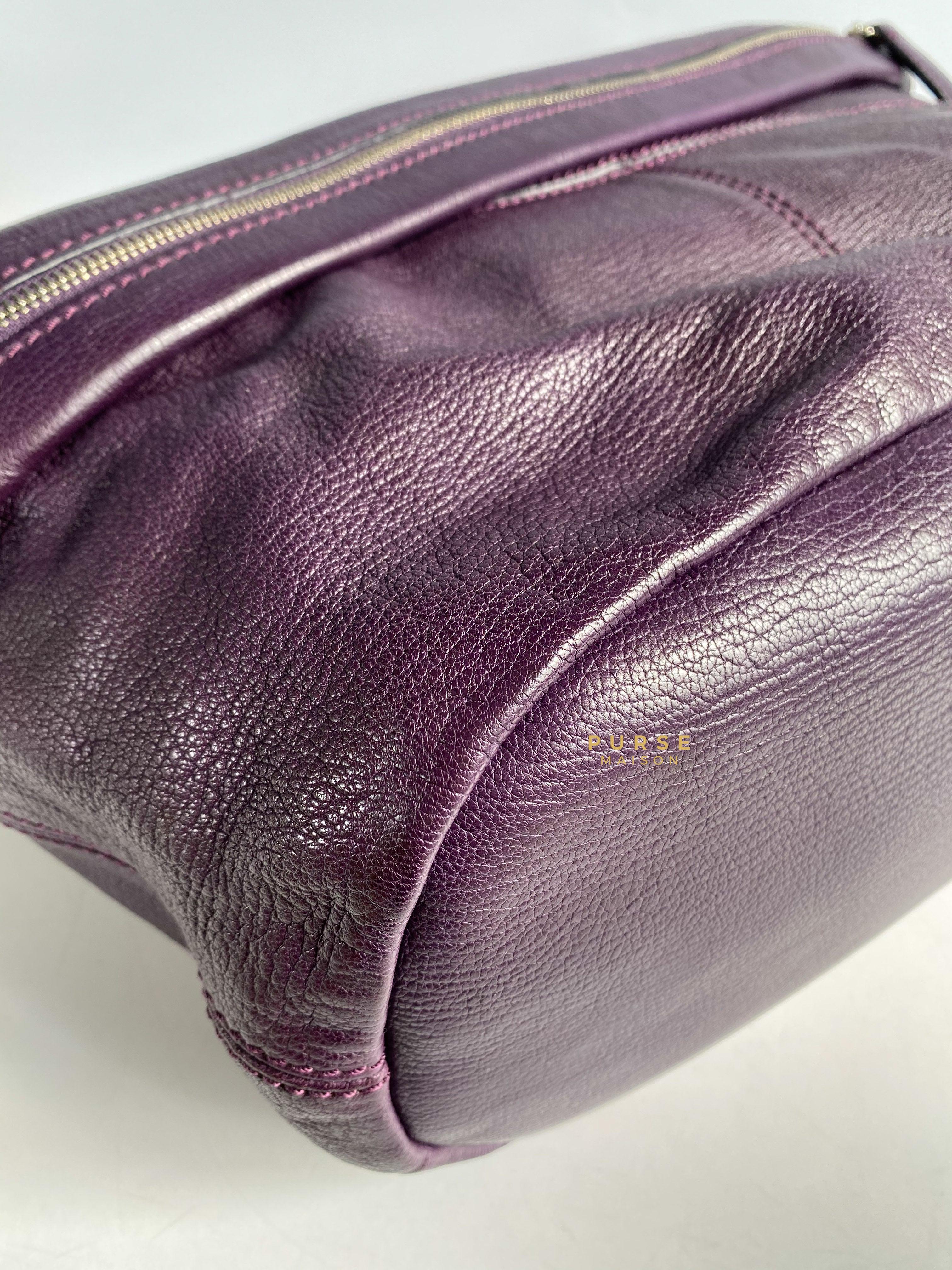 Givenchy Nightingale Plum Medium Grained Leather | Purse Maison Luxury Bags Shop