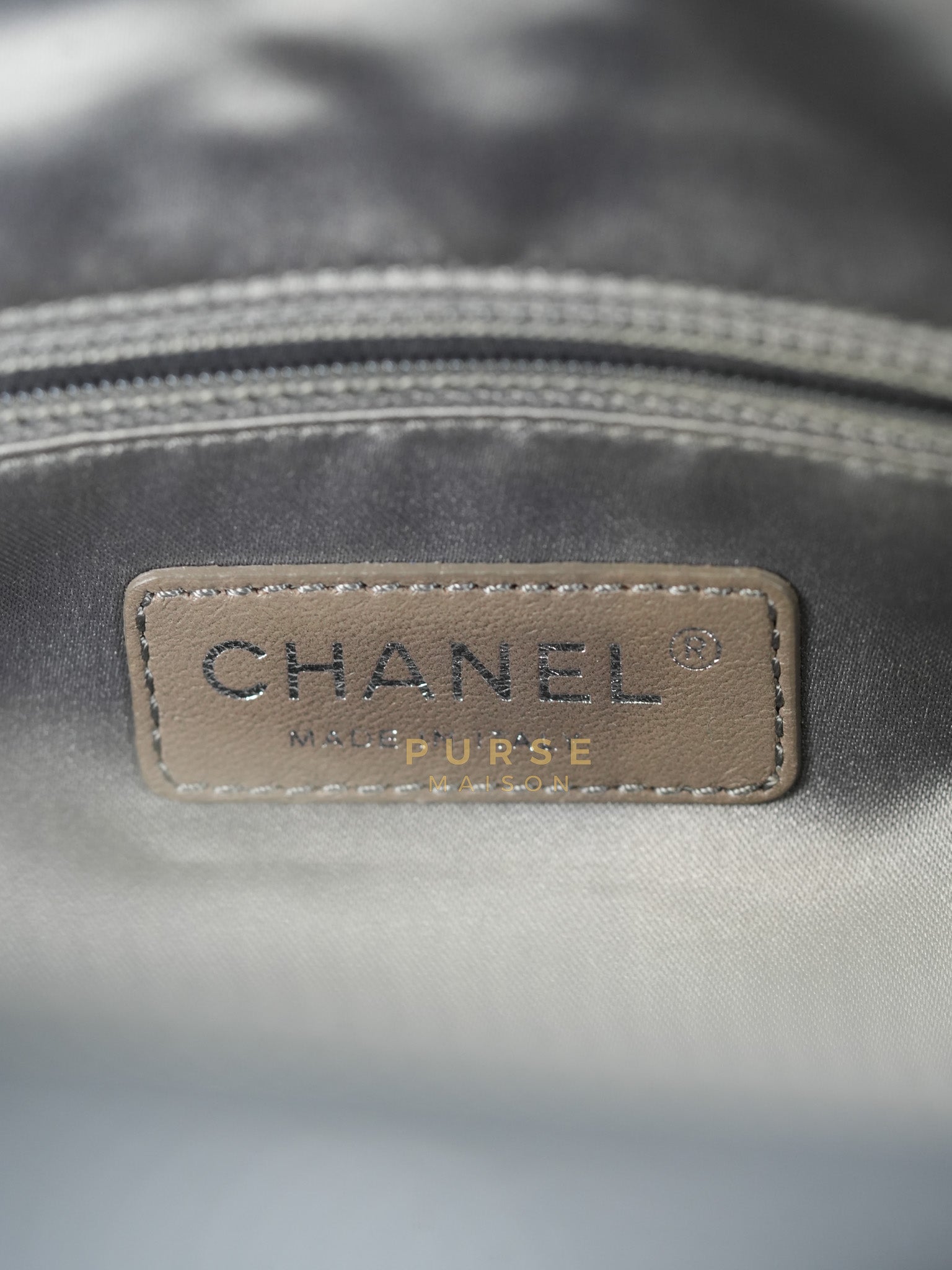 Glazed Bowling Bag Large in Black Caviar Leather and Ruthenium Hardware (Series 13) | Purse Maison Luxury Bags Shop