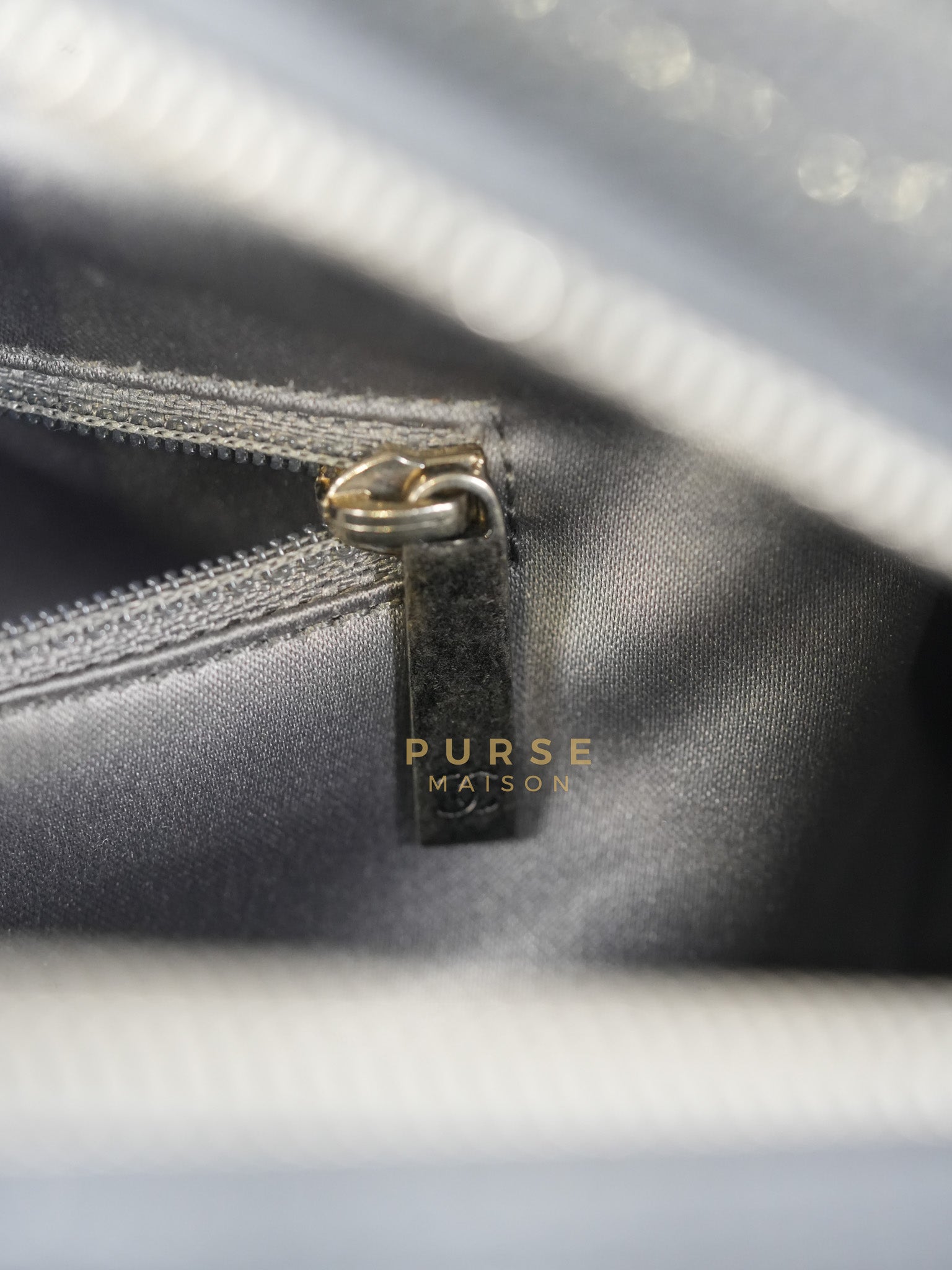 Glazed Bowling Bag Large in Black Caviar Leather and Ruthenium Hardware (Series 13) | Purse Maison Luxury Bags Shop