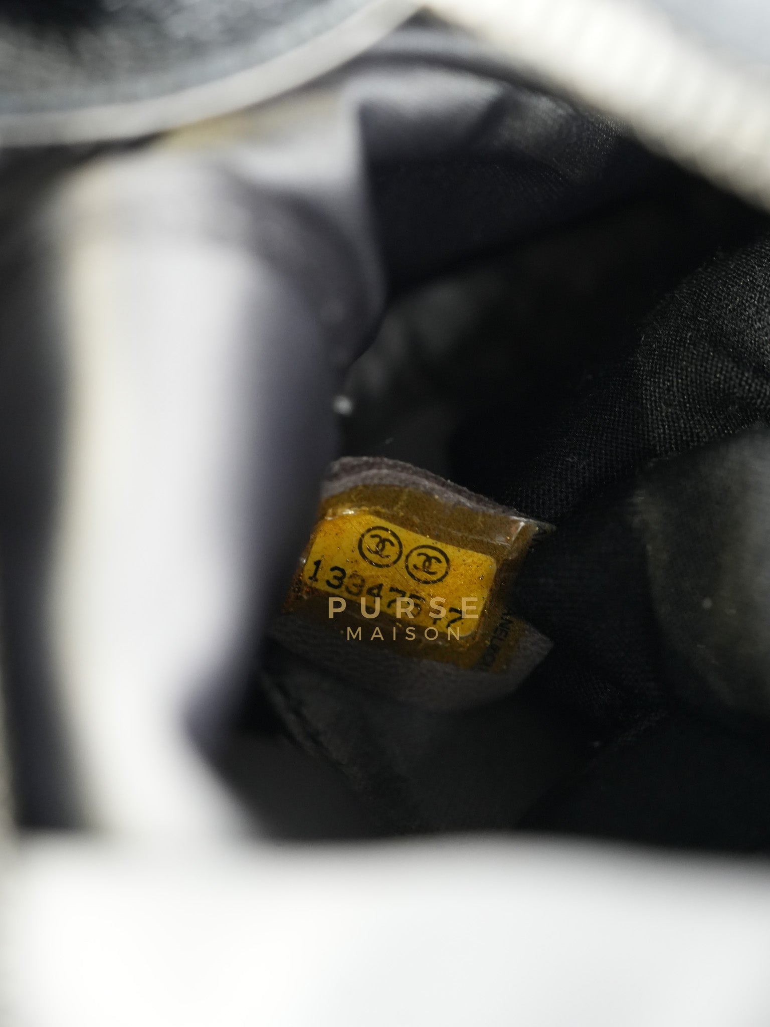 Glazed Bowling Bag Large in Black Caviar Leather and Ruthenium Hardware (Series 13) | Purse Maison Luxury Bags Shop