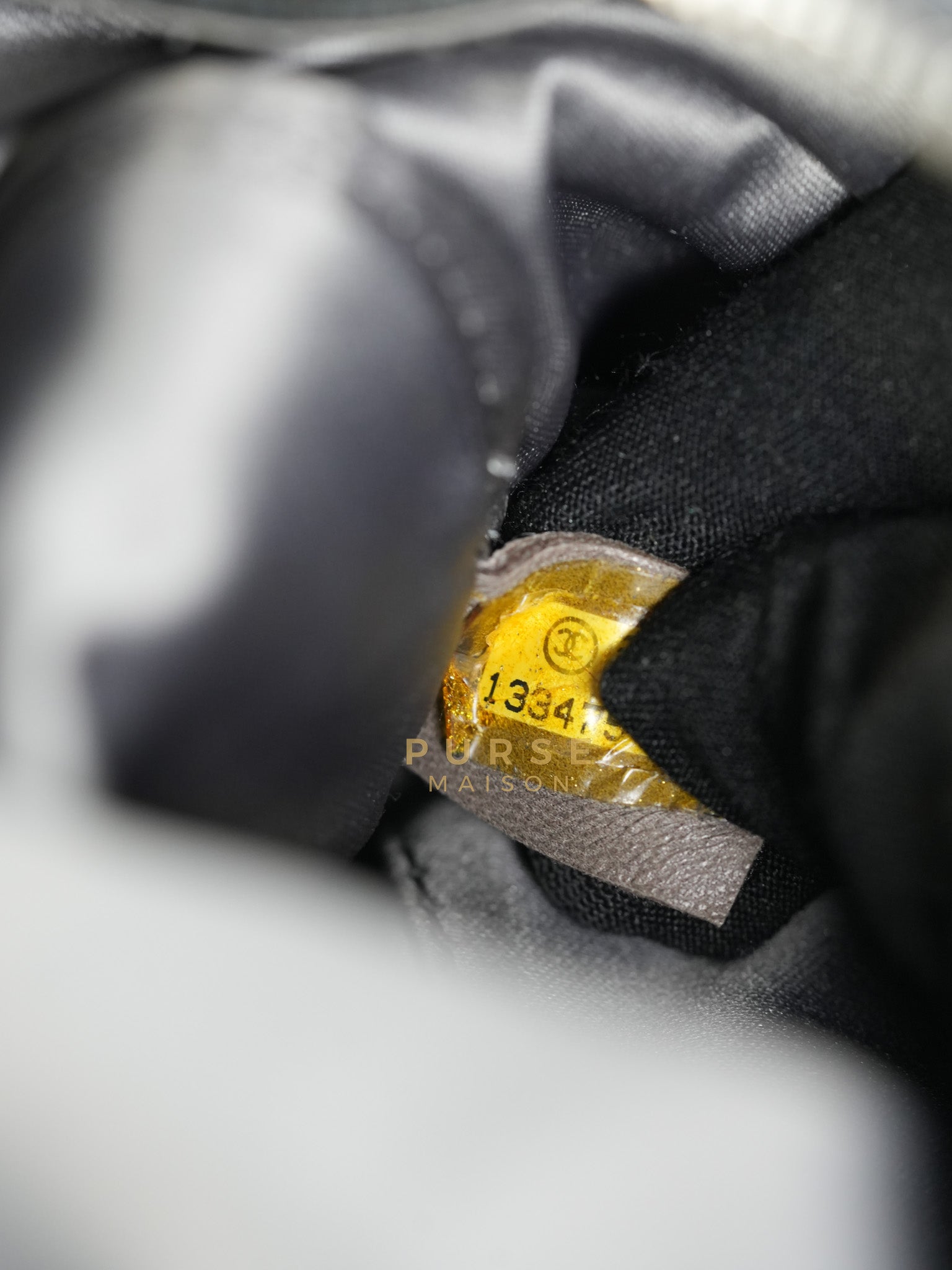 Glazed Bowling Bag Large in Black Caviar Leather and Ruthenium Hardware (Series 13) | Purse Maison Luxury Bags Shop