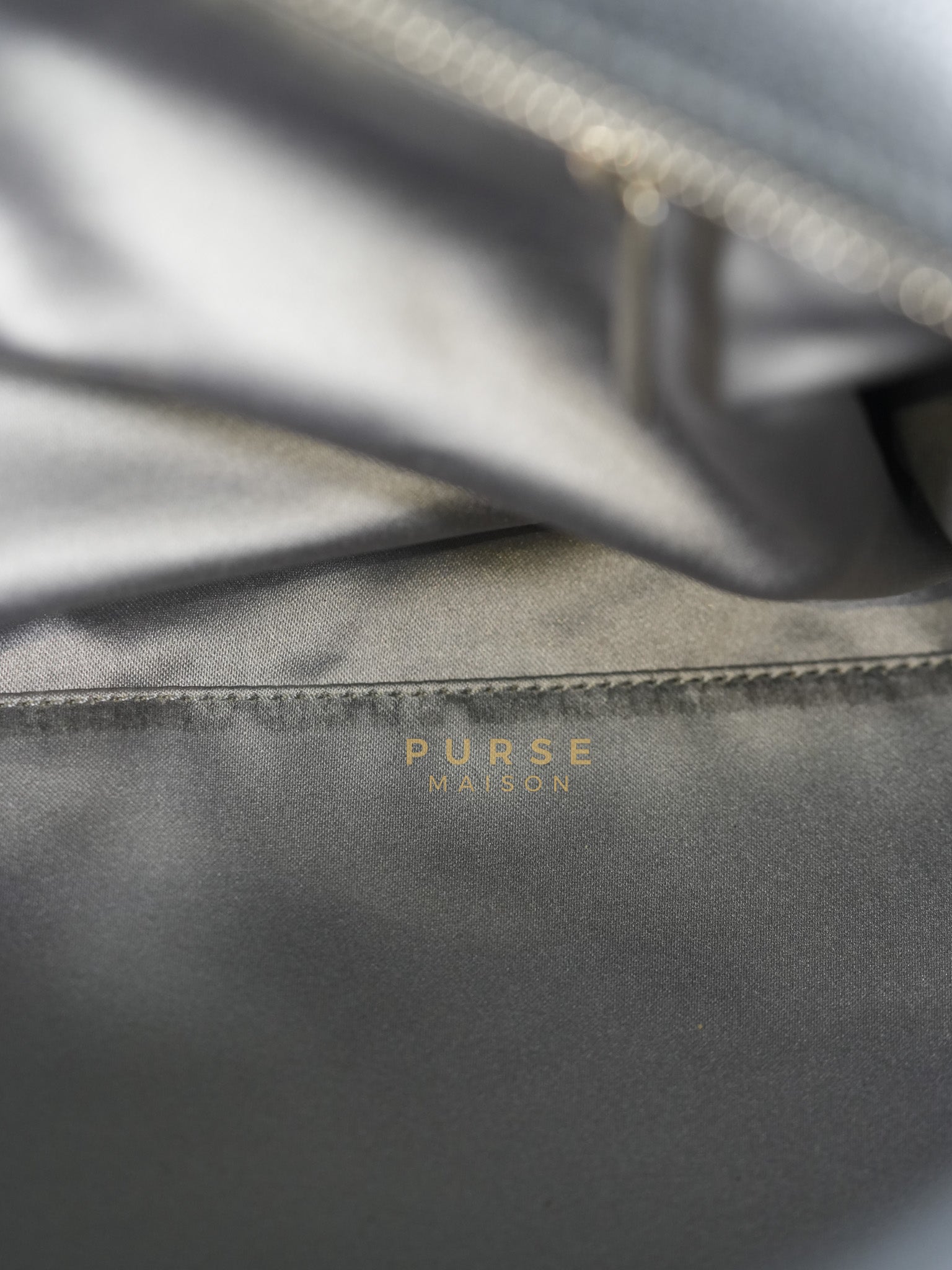 Glazed Bowling Bag Large in Black Caviar Leather and Ruthenium Hardware (Series 13) | Purse Maison Luxury Bags Shop