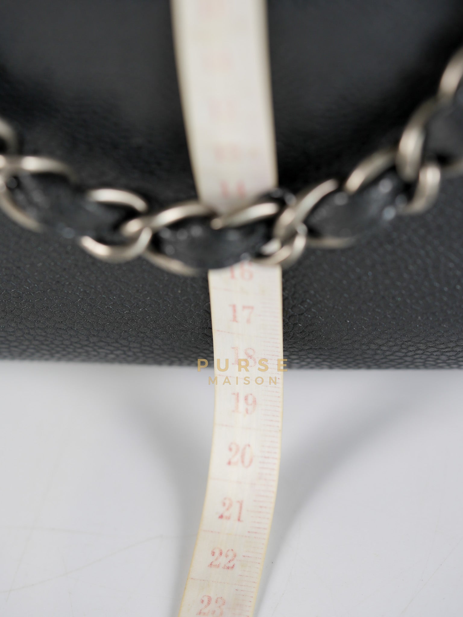 Glazed Bowling Bag Large in Black Caviar Leather and Ruthenium Hardware (Series 13) | Purse Maison Luxury Bags Shop