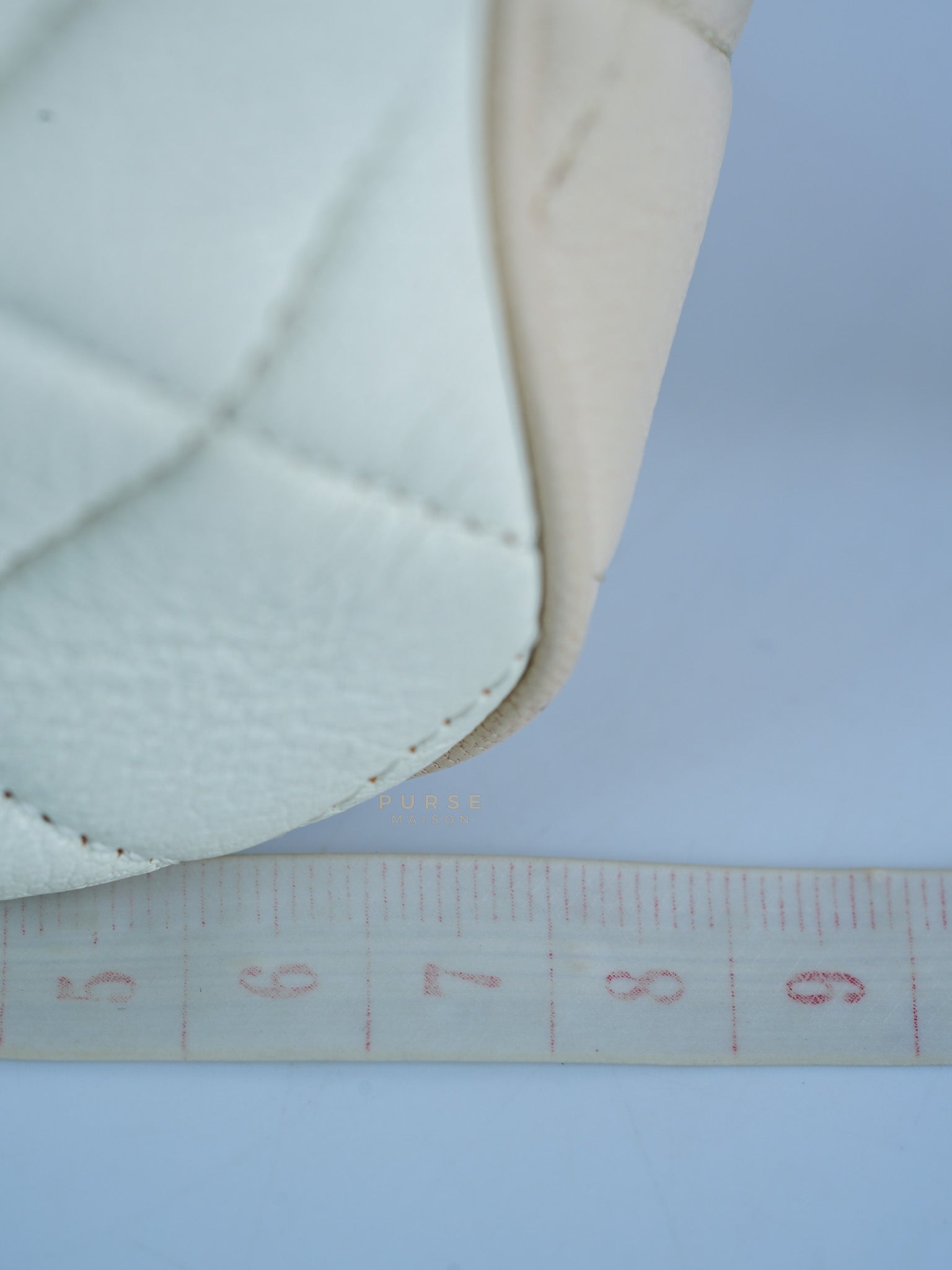 Goatskin Quilted Tri-Color Medium In & Out Camera Case Beige/White/Black (Series 29) | Purse Maison Luxury Bags Shop