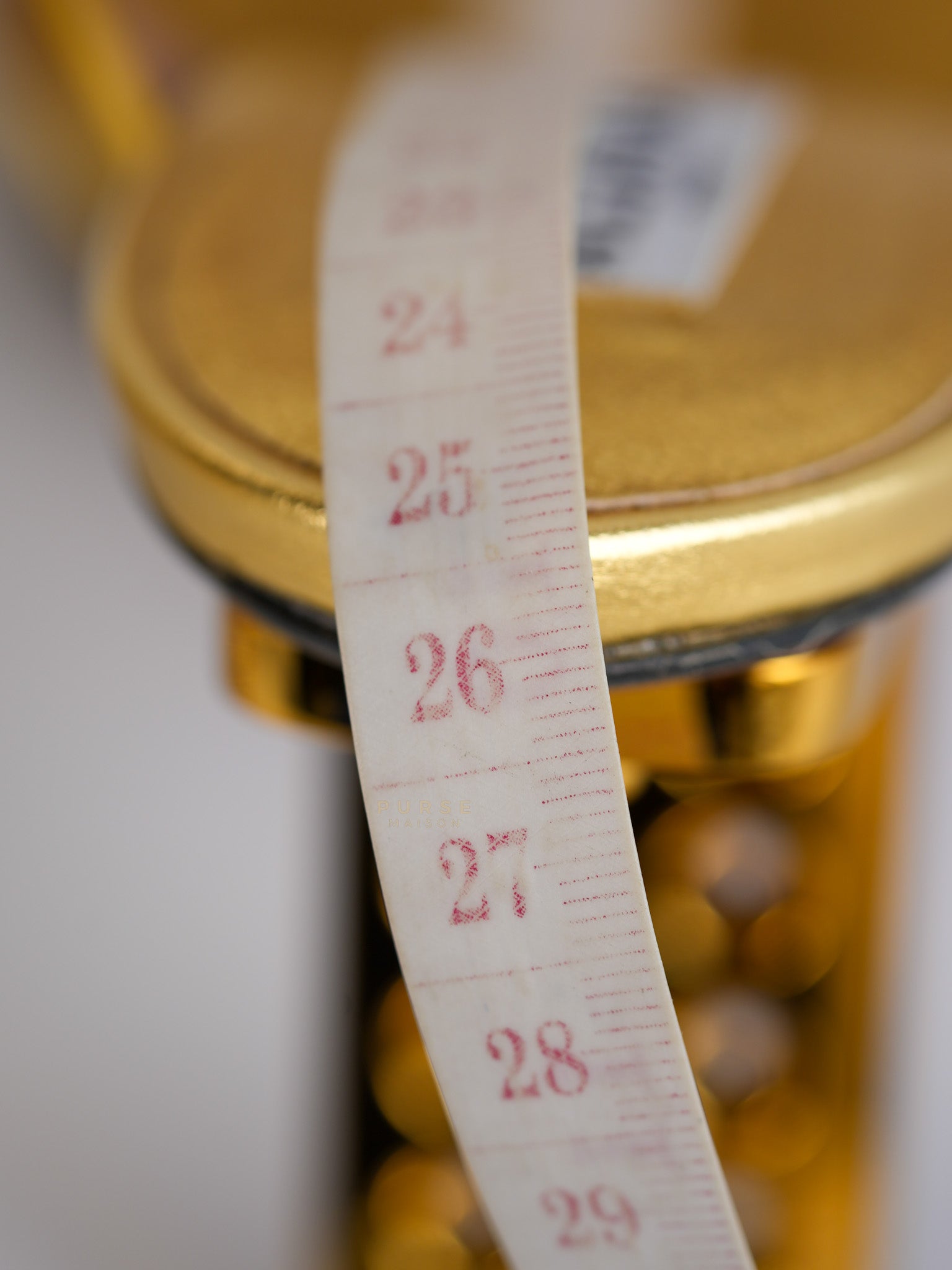 Gold Metallic Perfo Leather Sandals Perforated Heels Size 36 EU(22.5cm) | Purse Maison Luxury Bags Shop