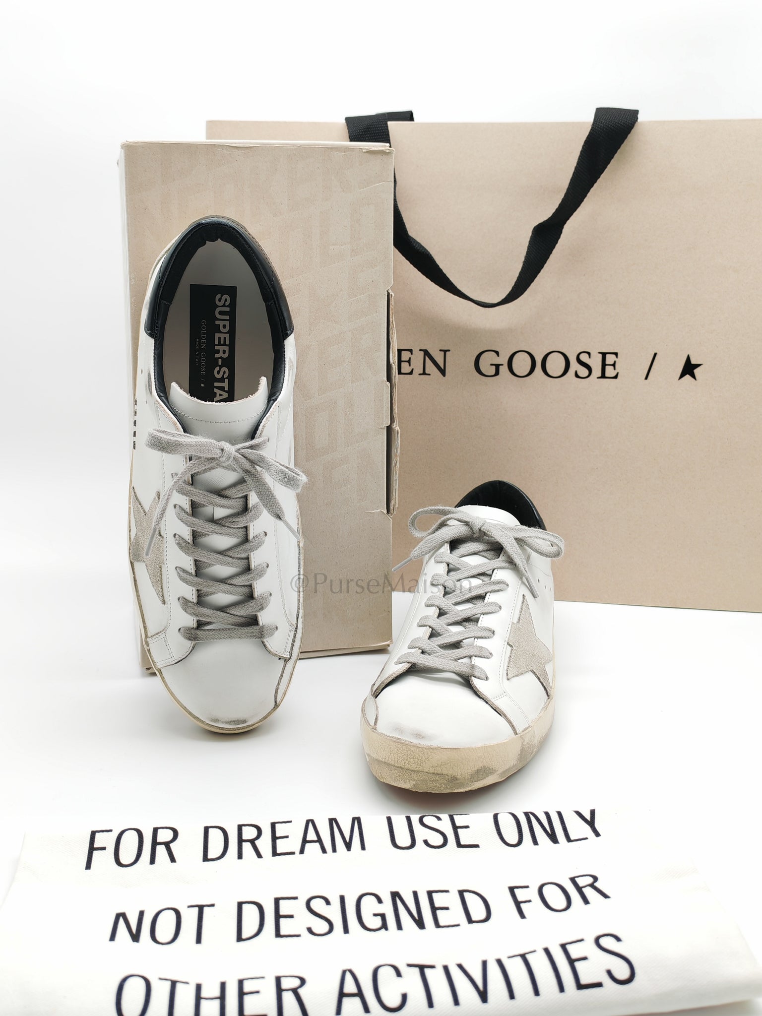 Golden Goose Classic White/Black Size 43EU (28cm) | Purse Maison Luxury Bags Shop