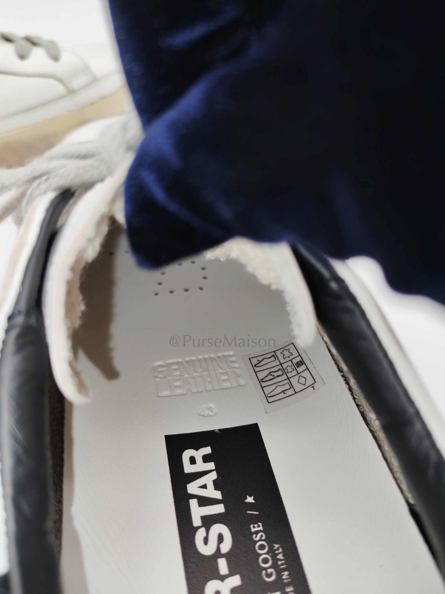 Golden Goose Classic White/Black Size 43EU (28cm) | Purse Maison Luxury Bags Shop