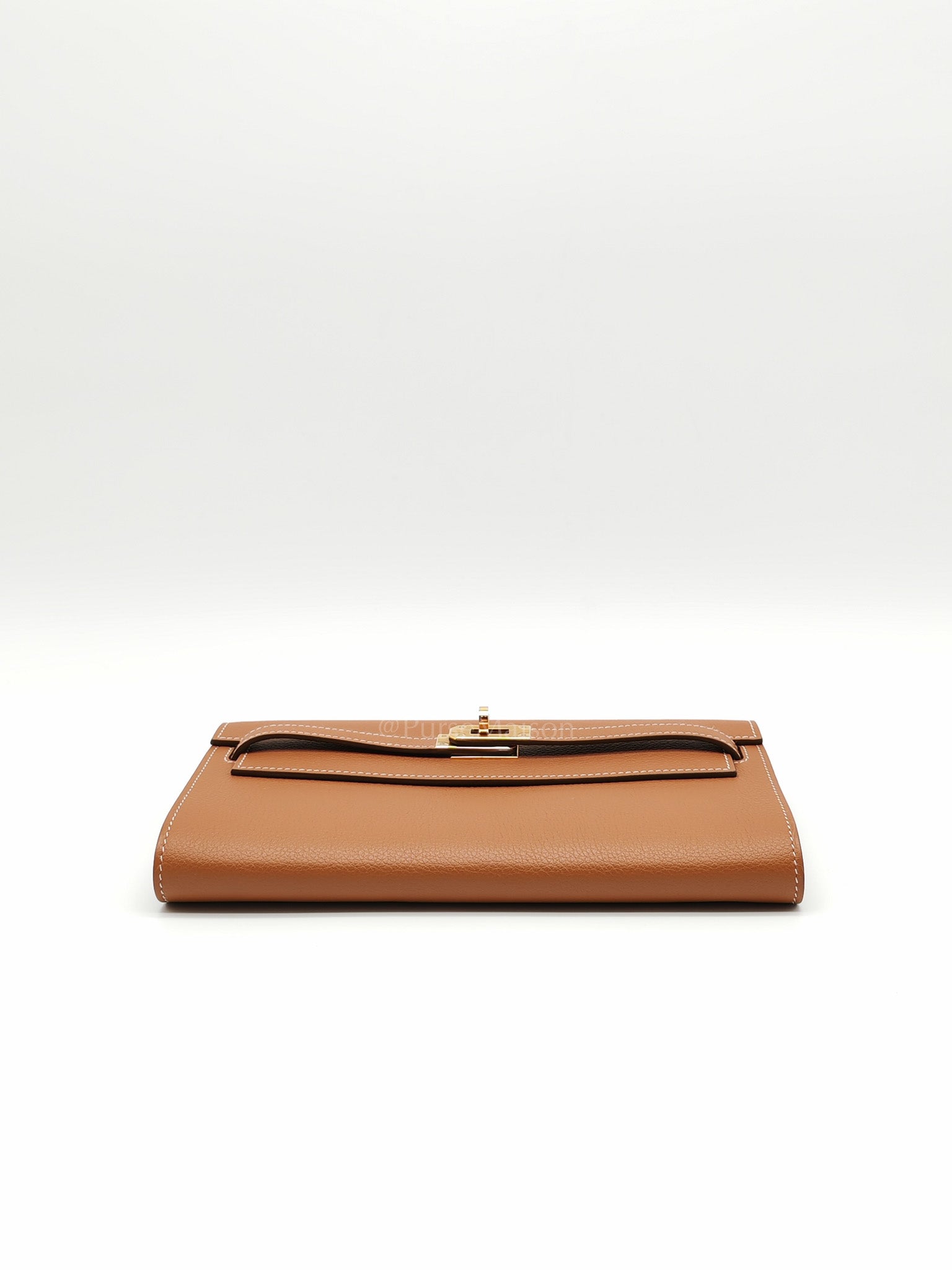 Kelly To Go Dual Strap in Gold Evercolor Leather & Gold Hardware Stamp B(2023)