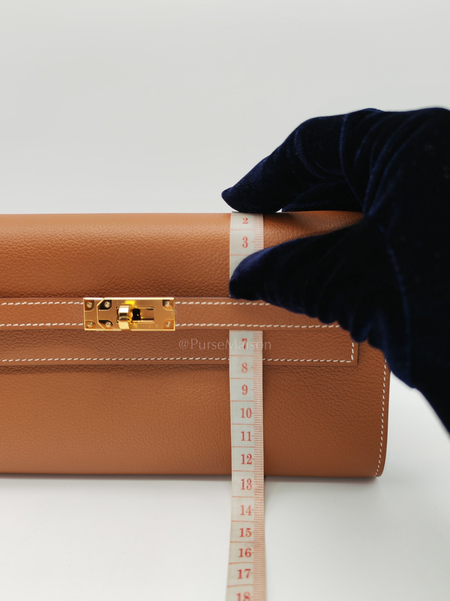 Kelly To Go Dual Strap in Gold Evercolor Leather & Gold Hardware Stamp B(2023)