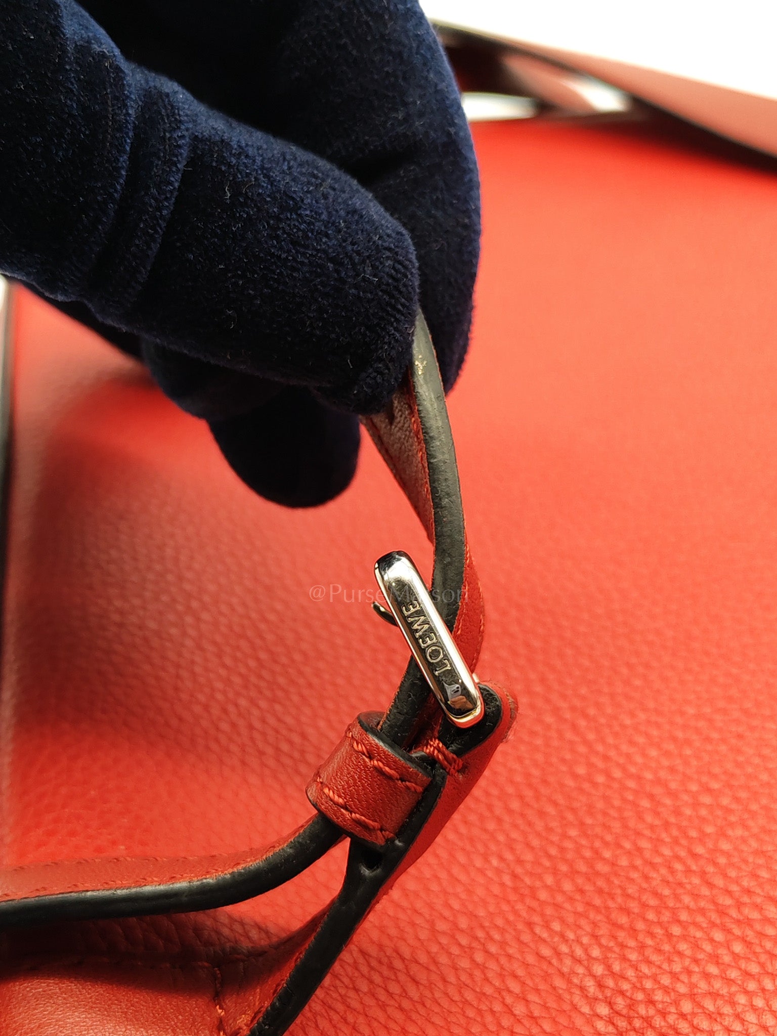 Goya in Red Grained Calfskin Leather Backpack | Purse Maison Luxury Bags Shop