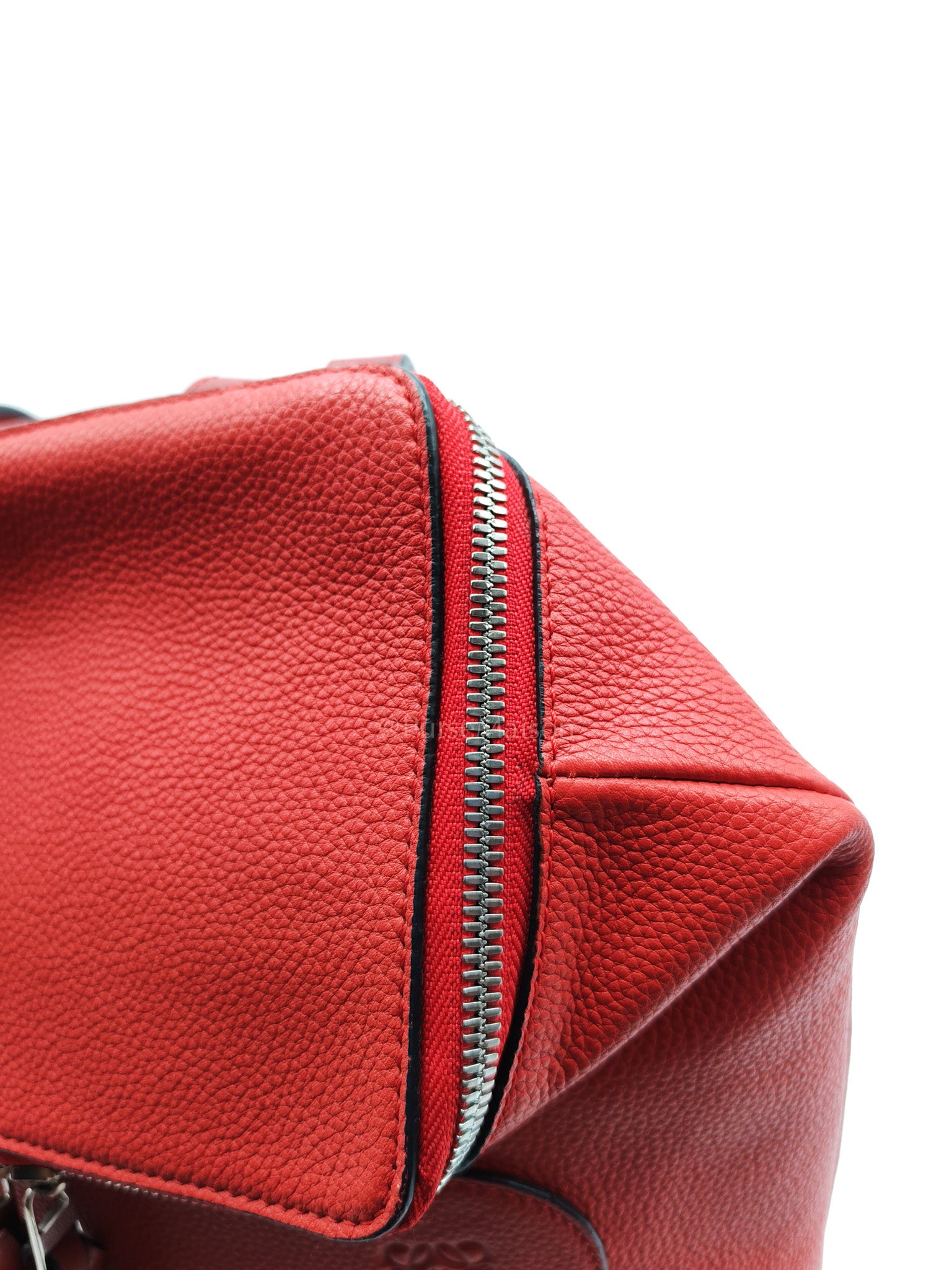 Goya in Red Grained Calfskin Leather Backpack | Purse Maison Luxury Bags Shop