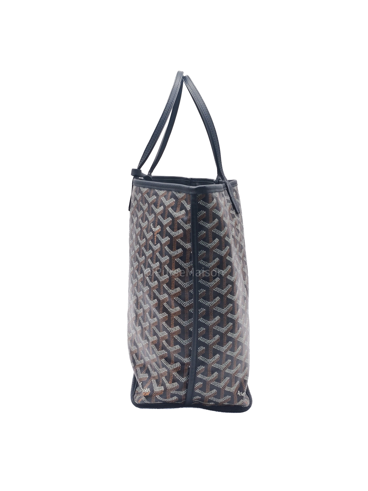 Goyard Anjou Tote Bag PM in Noir/Black Goyardine Canvas | Purse Maison Luxury Bags Shop