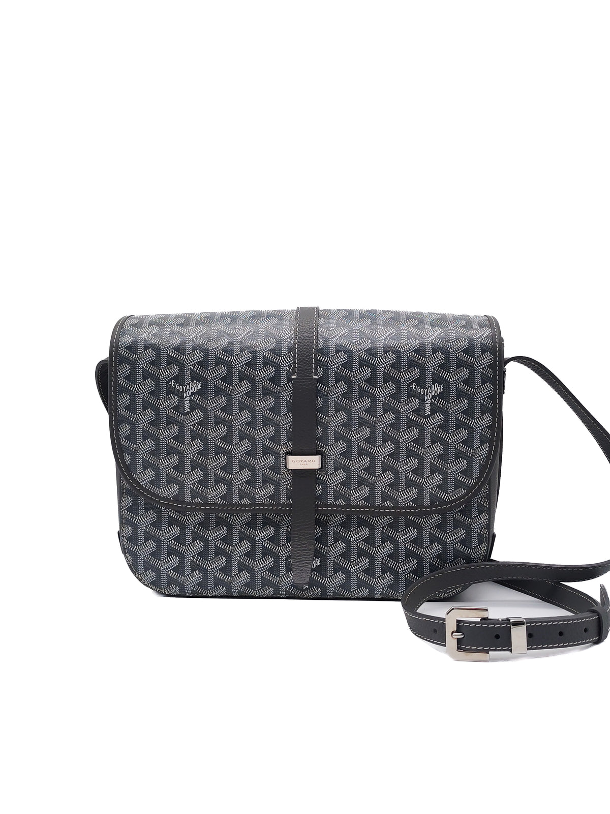 Goyard Belvedere Limited Edition in Gray Goyardine Canvas Messenger Bag | Purse Maison Luxury Bags Shop