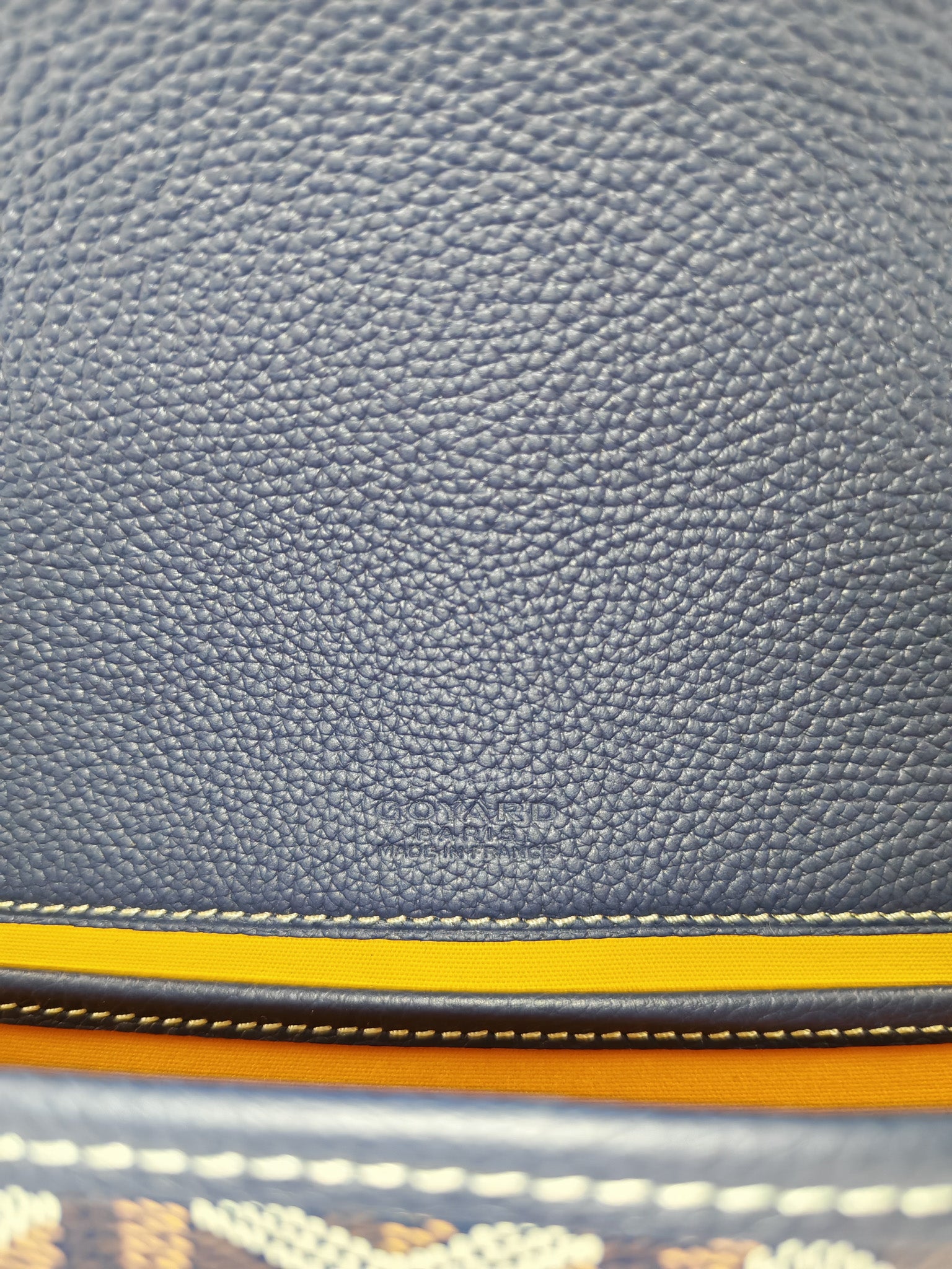 Goyard Belvedere PM in Navy Blue Goyardine Canvas | Purse Maison Luxury Bags Shop