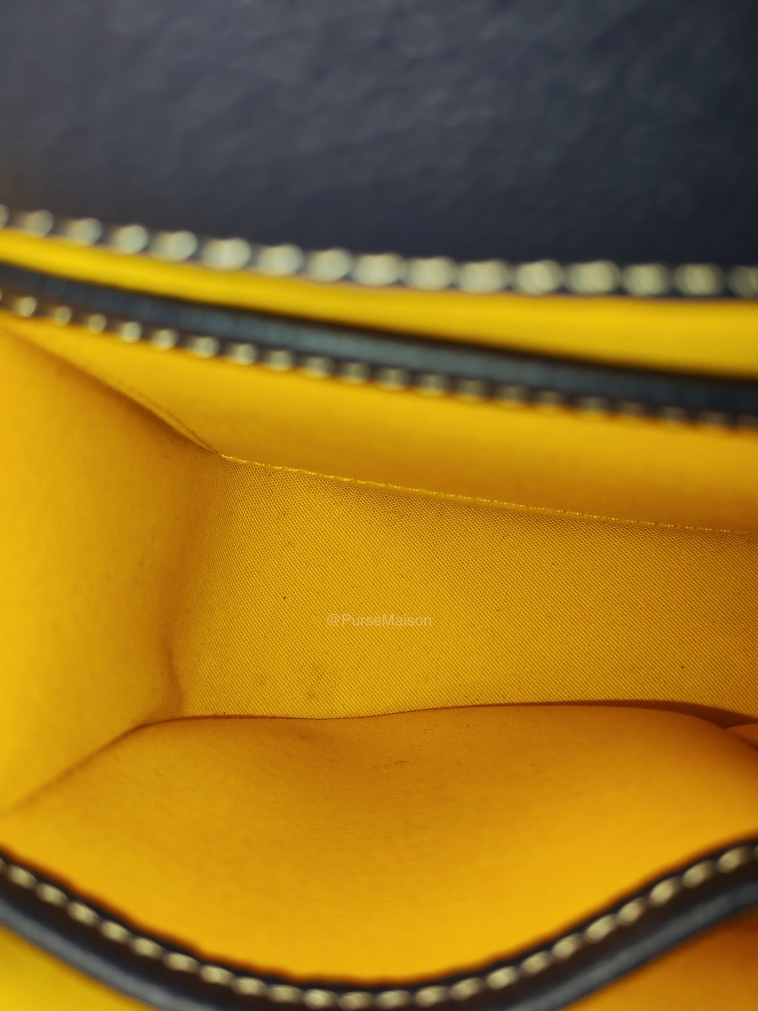 Goyard Belvedere PM in Navy Blue Goyardine Canvas | Purse Maison Luxury Bags Shop