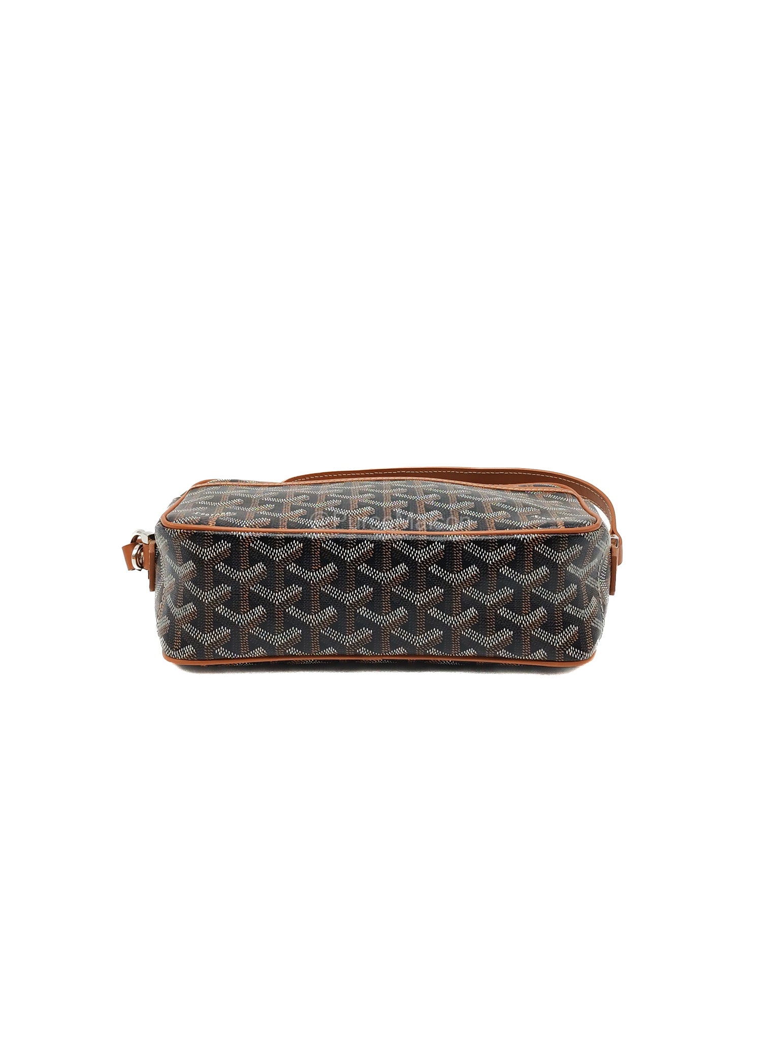 Goyard Cap Vert PM in Black/Tan Goyardine Canvas | Purse Maison Luxury Bags Shop