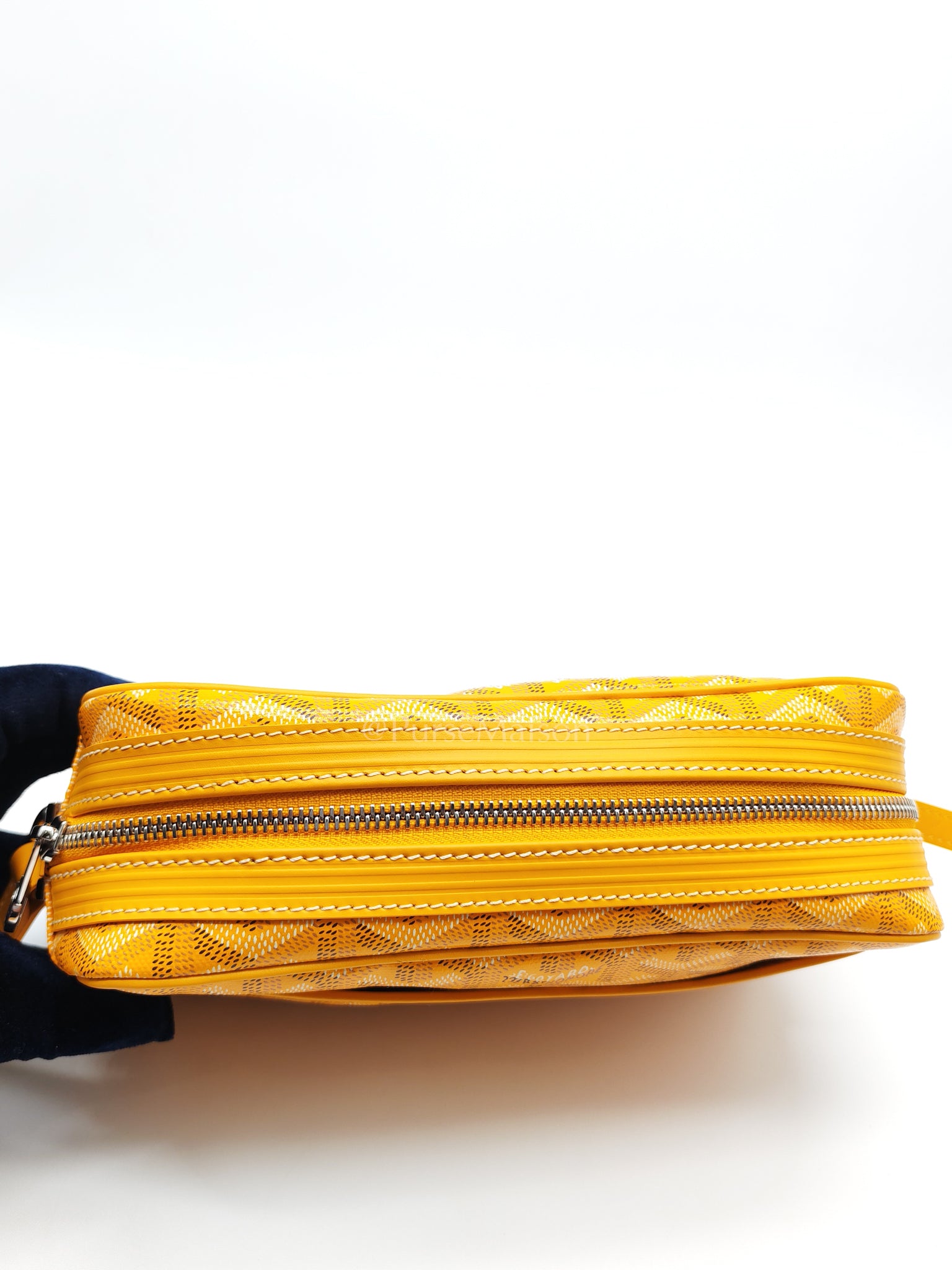 Cap Vert PM in Yellow Goyardine Canvas Crossbody Bag | Purse Maison Luxury Bags Shop