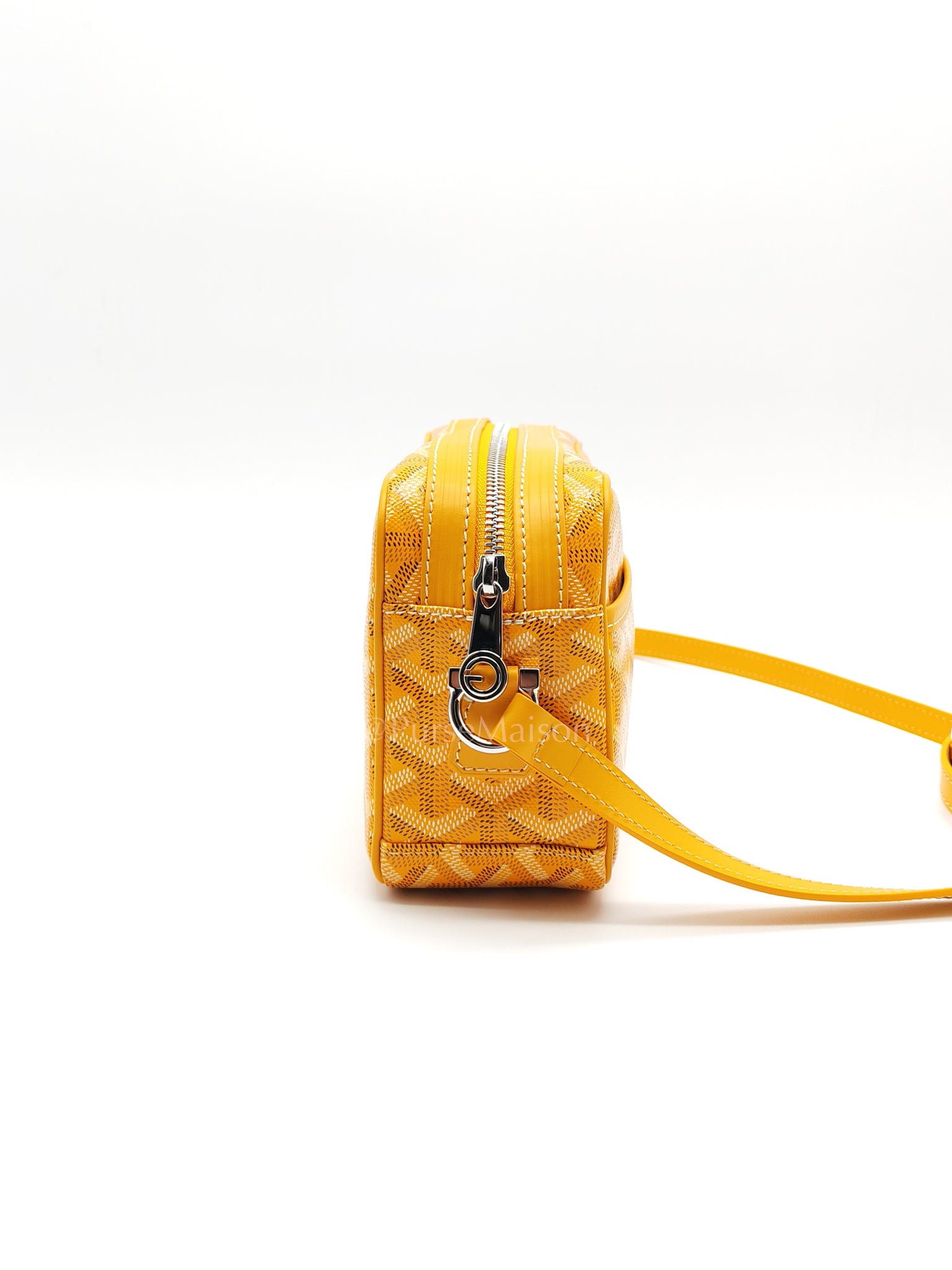 Cap Vert PM in Yellow Goyardine Canvas Crossbody Bag | Purse Maison Luxury Bags Shop