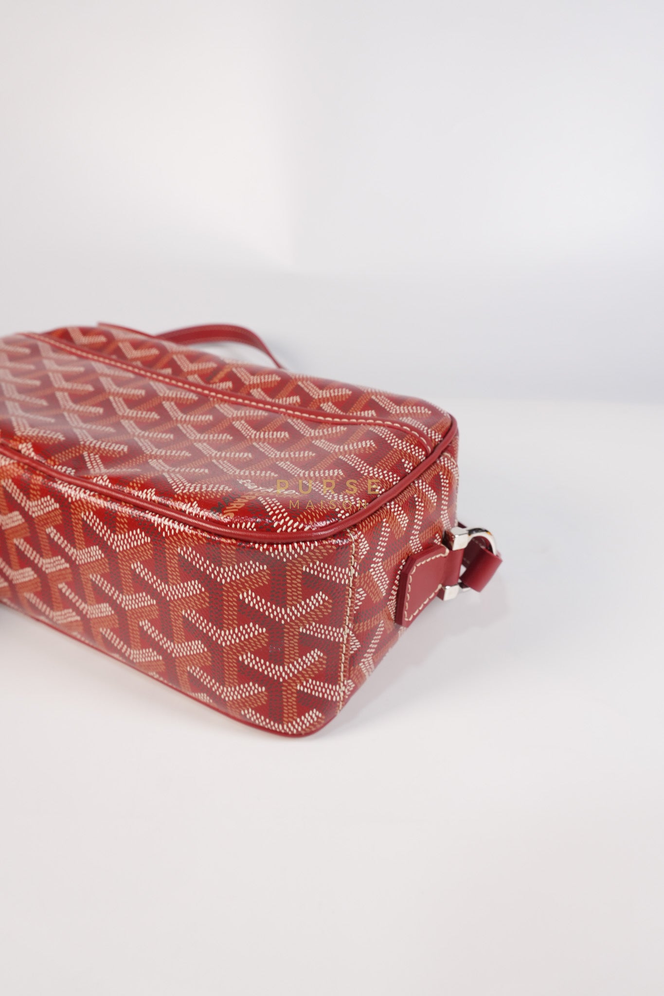 Cap Vert Red in Goyardine Canvas | Purse Maison Luxury Bags Shop