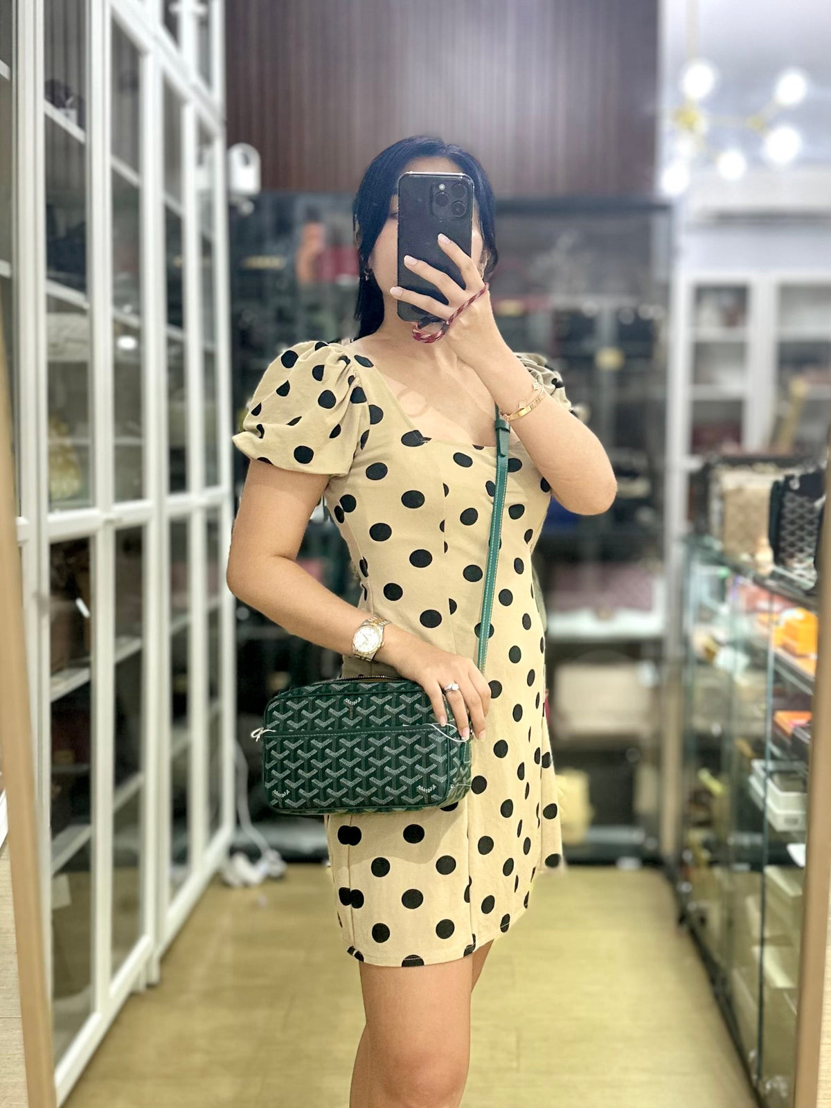 Cap Vert PM Sling Bag (Green) | Purse Maison Luxury Bags Shop