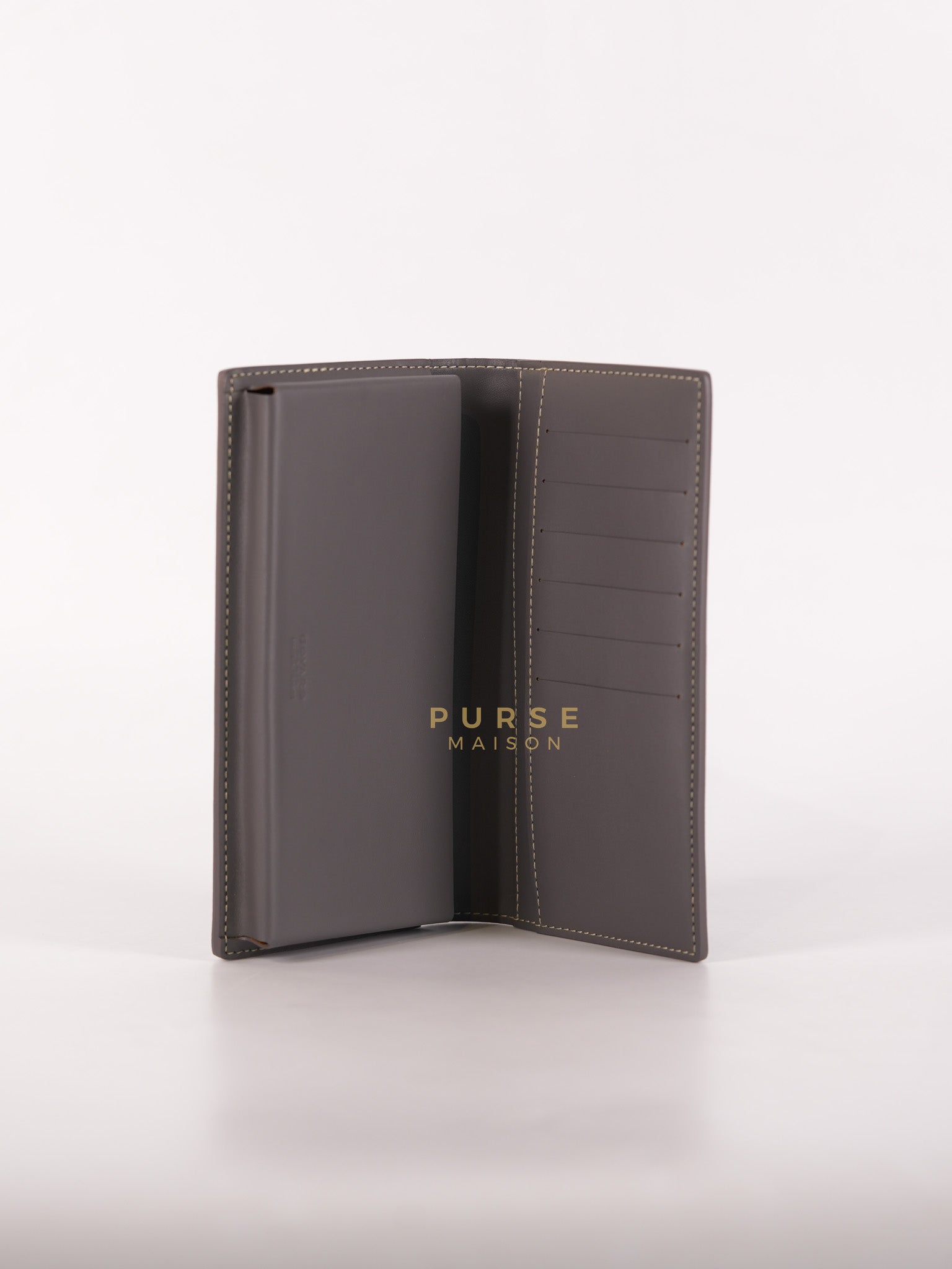 Lambert Long Wallet in Gray Goyardine Canvas | Purse Maison Luxury Bags Shop