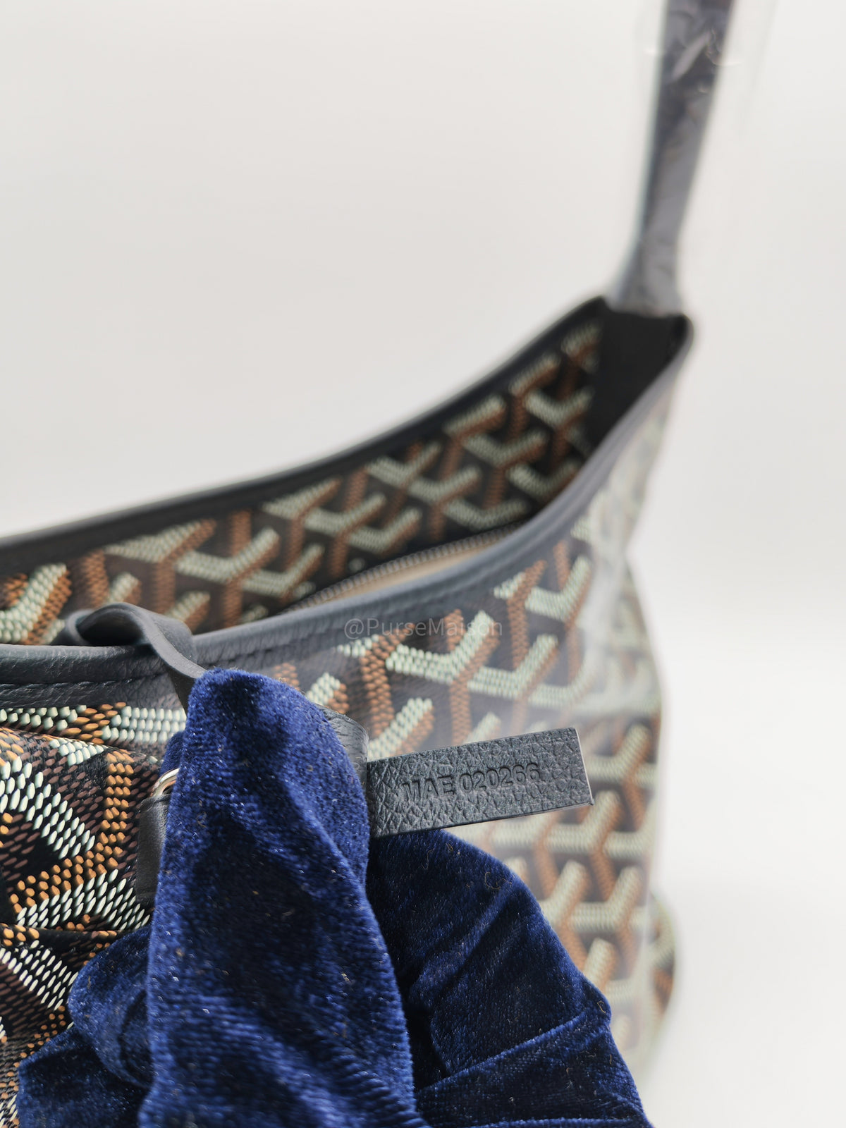 Goyard Mini Boheme Hobo Bag in Black Goyadine Canvas | Purse Maison Luxury Bags Shop