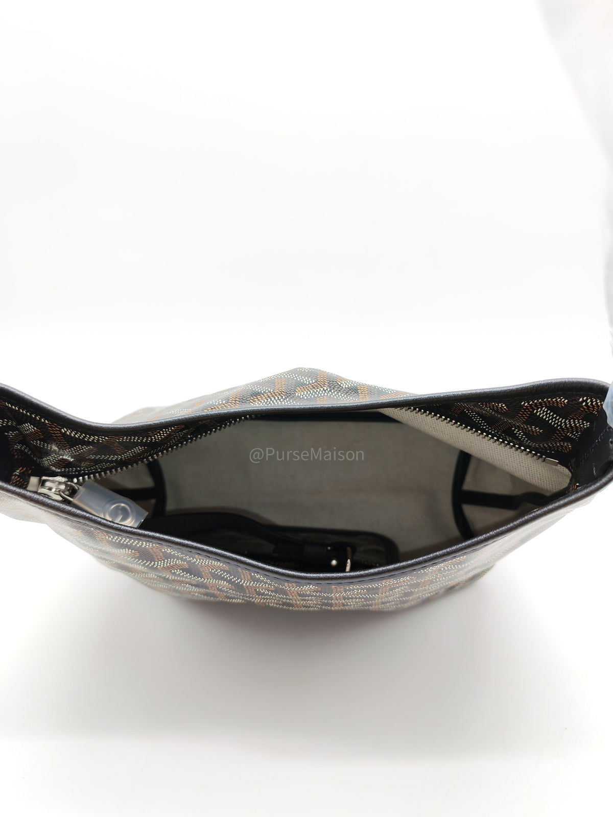 Goyard Mini Boheme Hobo Bag in Black Goyadine Canvas | Purse Maison Luxury Bags Shop